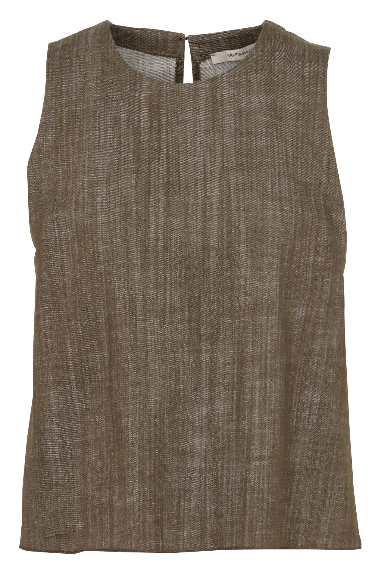 Top col rond en coton mélangé LA FEE MARABOUTEE Vert