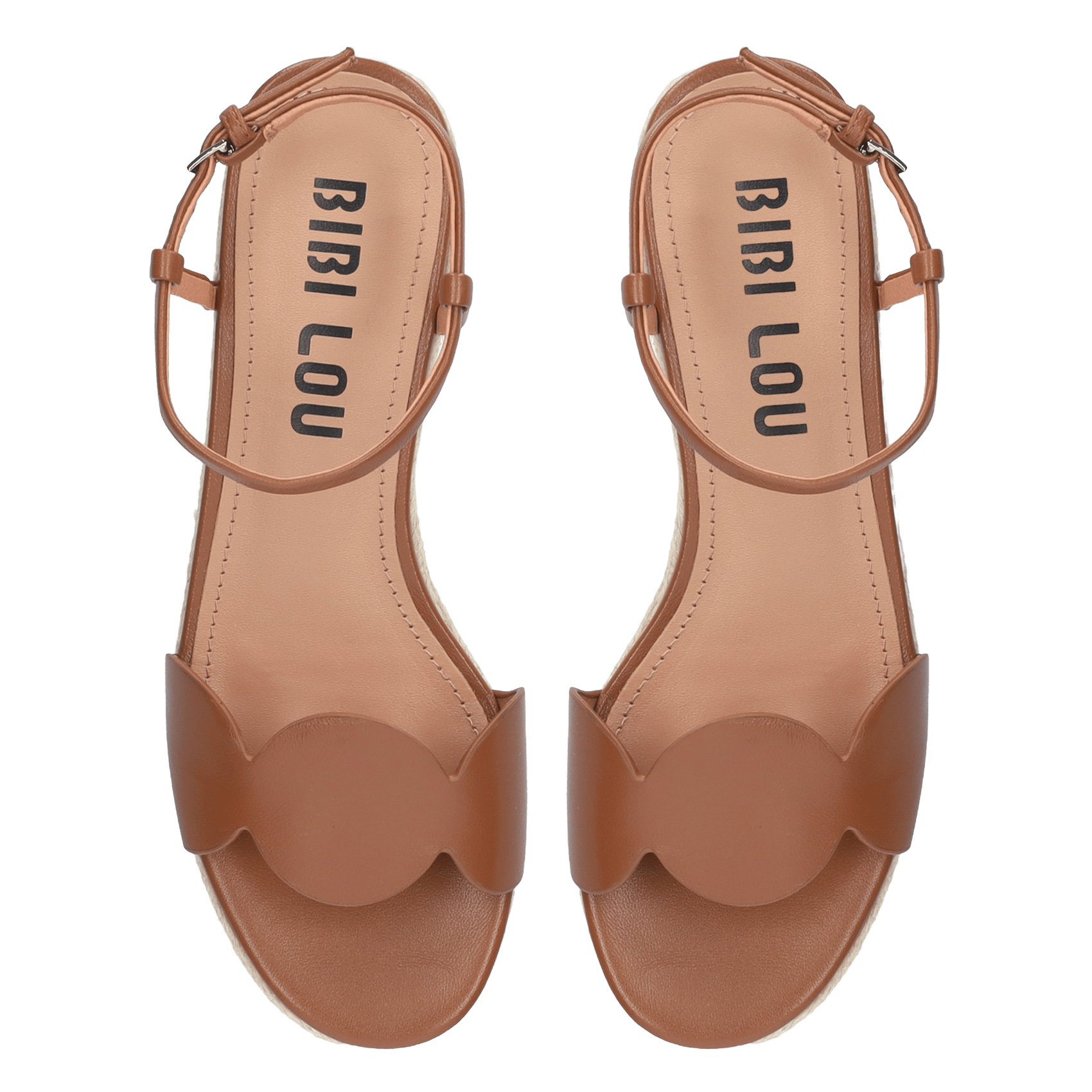 High leather sandals BIBI LOU Brown