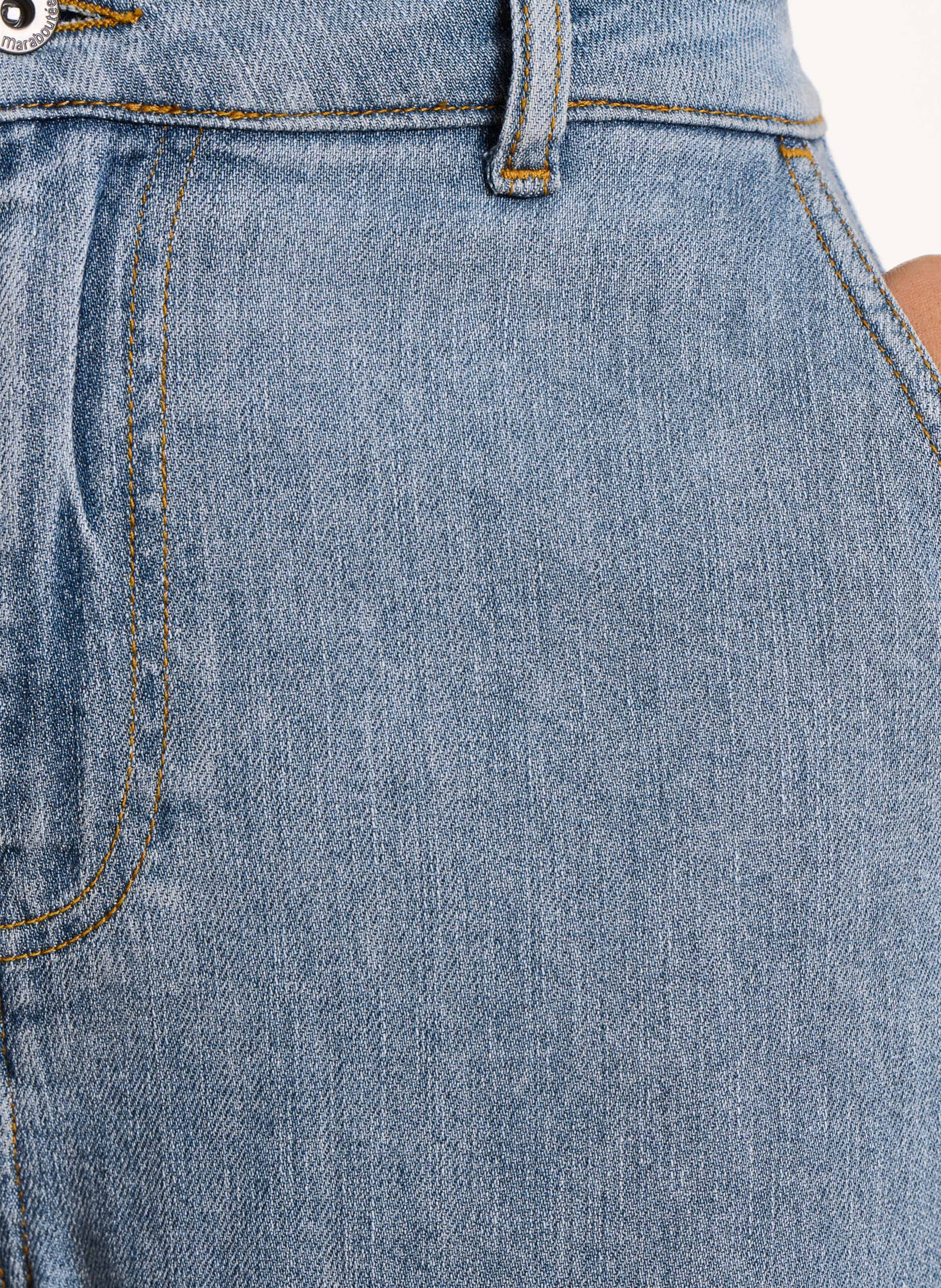 7/8-Länge Straight Leg Jeans LA FEE MARABOUTEE Blau