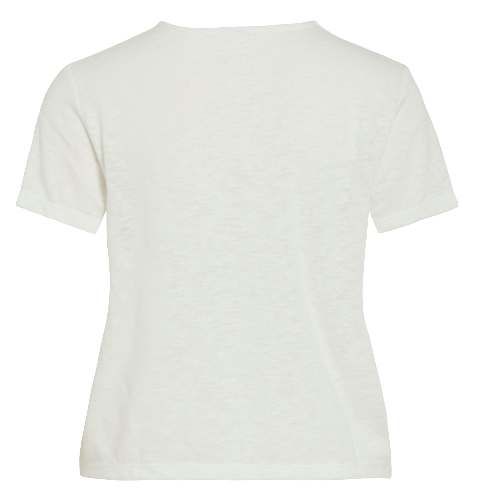 Gerade geschnittenes T-Shirt mit V-Ausschnitt VILA Weiss