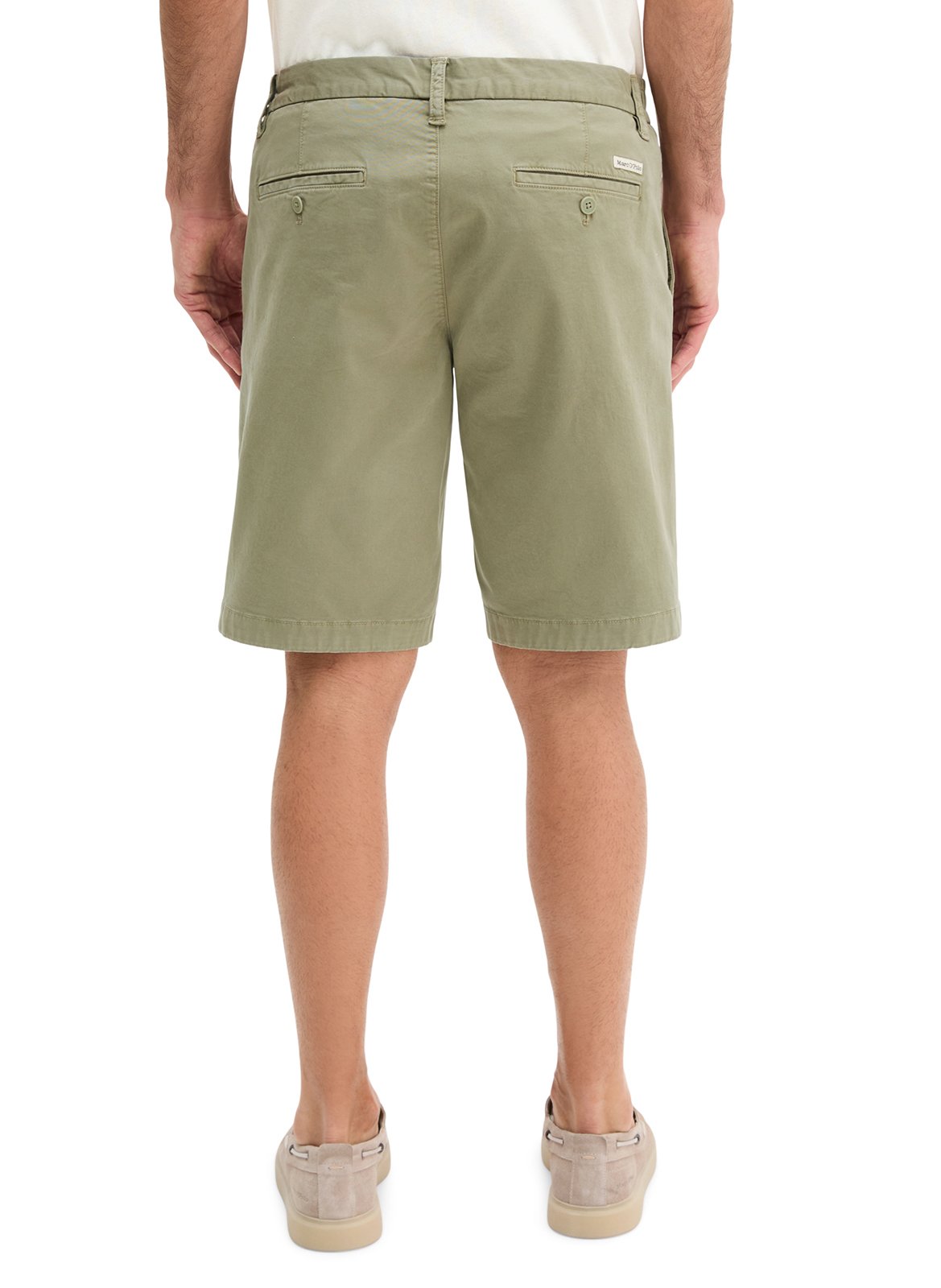 Short en coton mélangé MARC O'POLO Vert