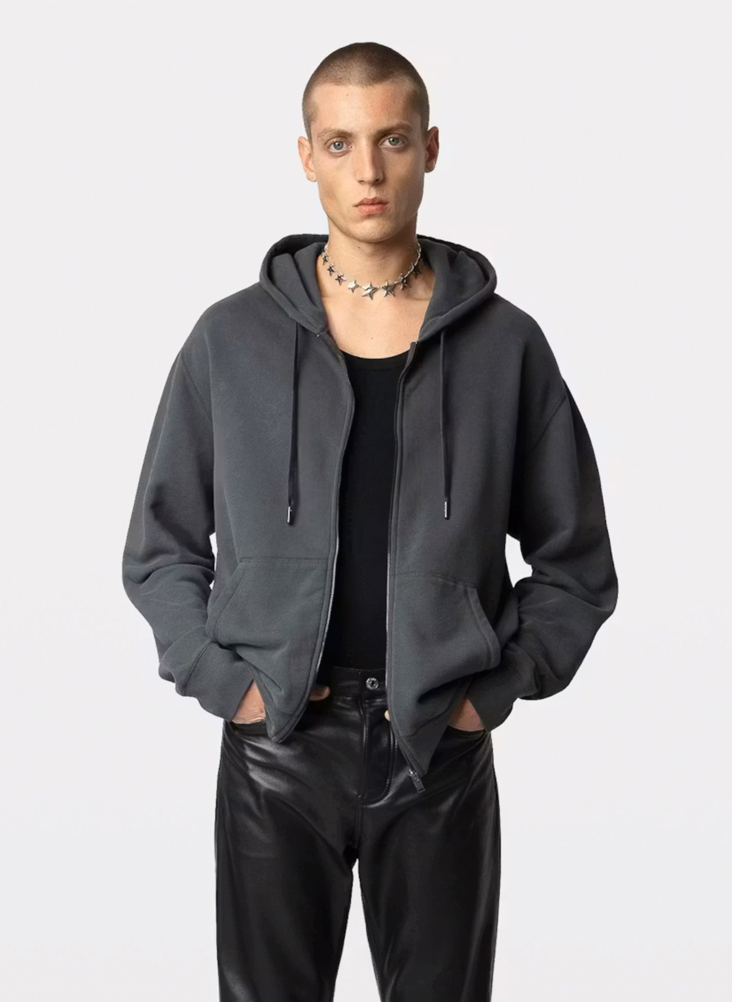 Sweat droit en coton mélangé ZADIG&VOLTAIRE Gris