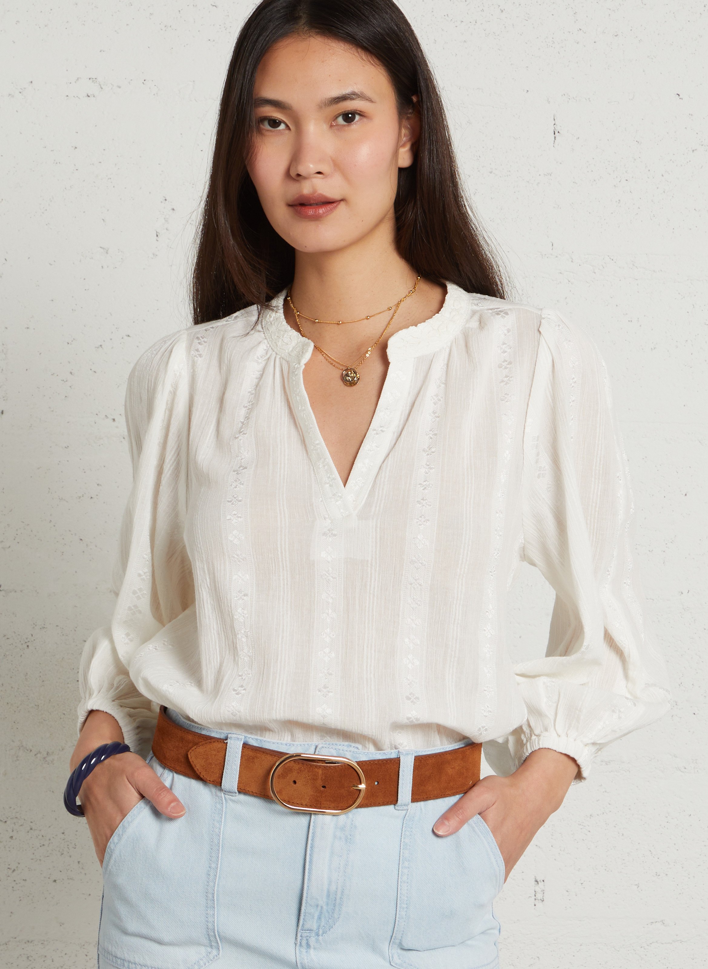 - Gespsluiting. - Breedte: 3 cm.  HERBERT FRERE SOEUR Bruin