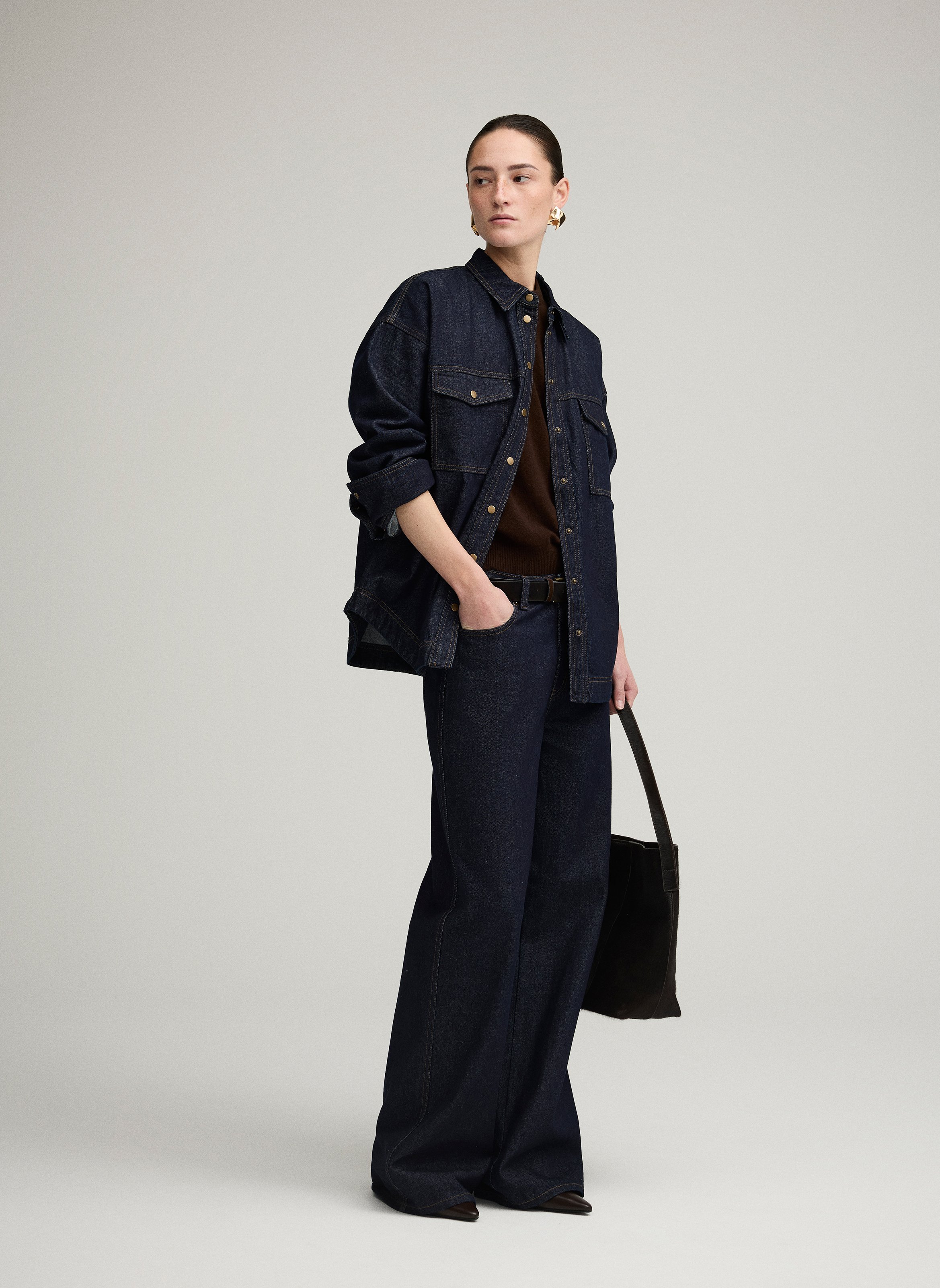 Flared cotton jeans ROUGE EDIT Blue