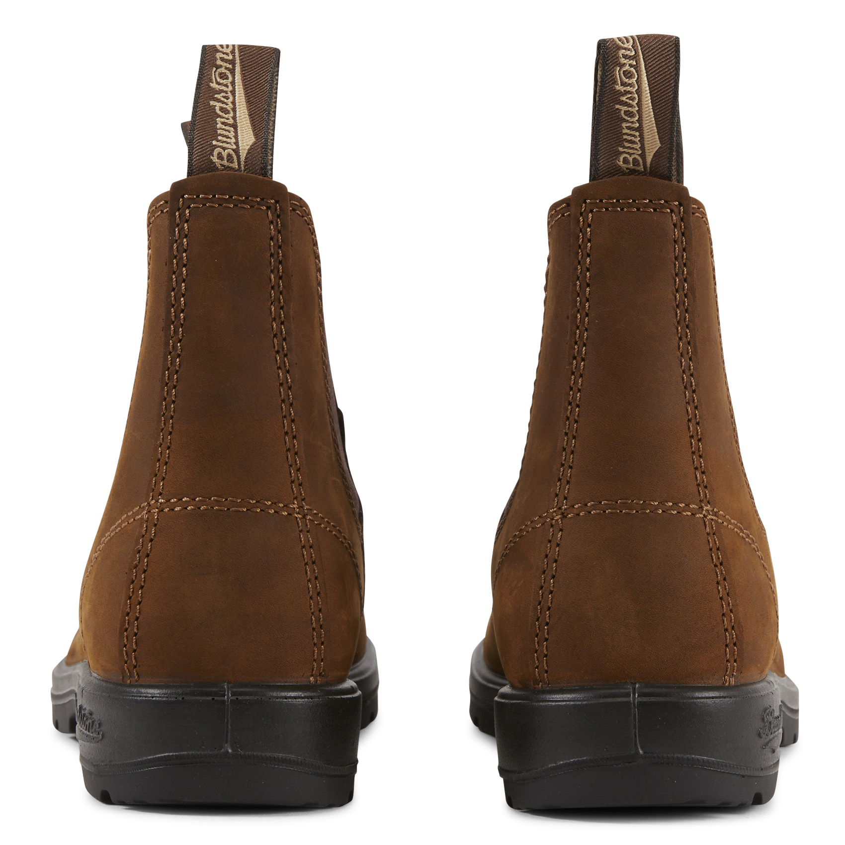Enkellaarzen van gemengd leer BLUNDSTONE Bruin