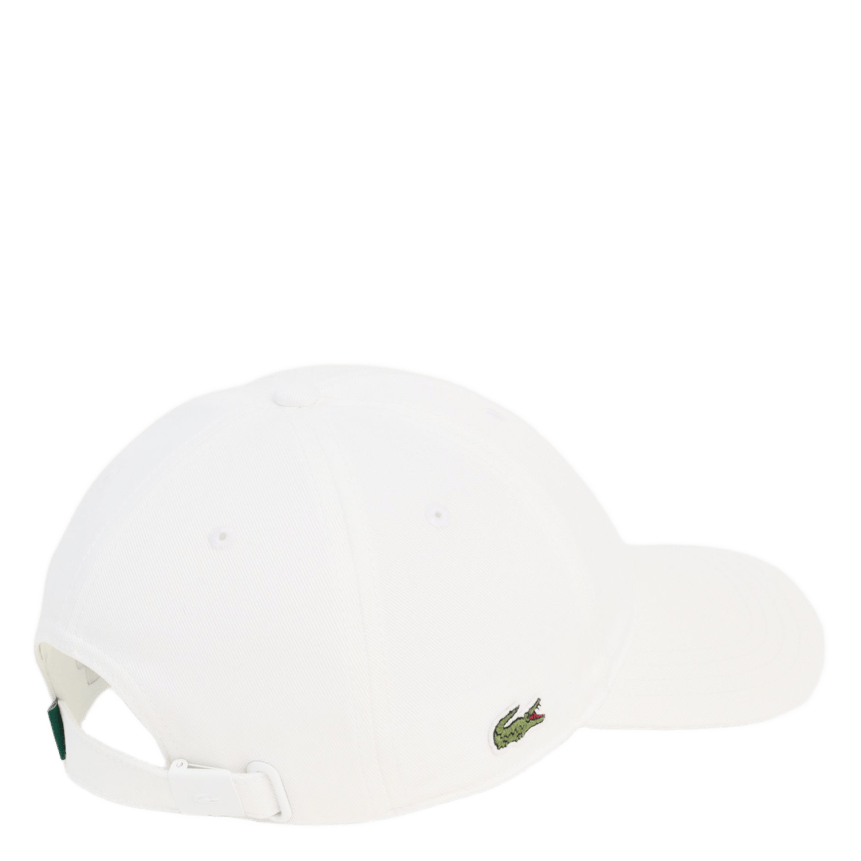 Adjustable embroidered cotton cap LACOSTE White