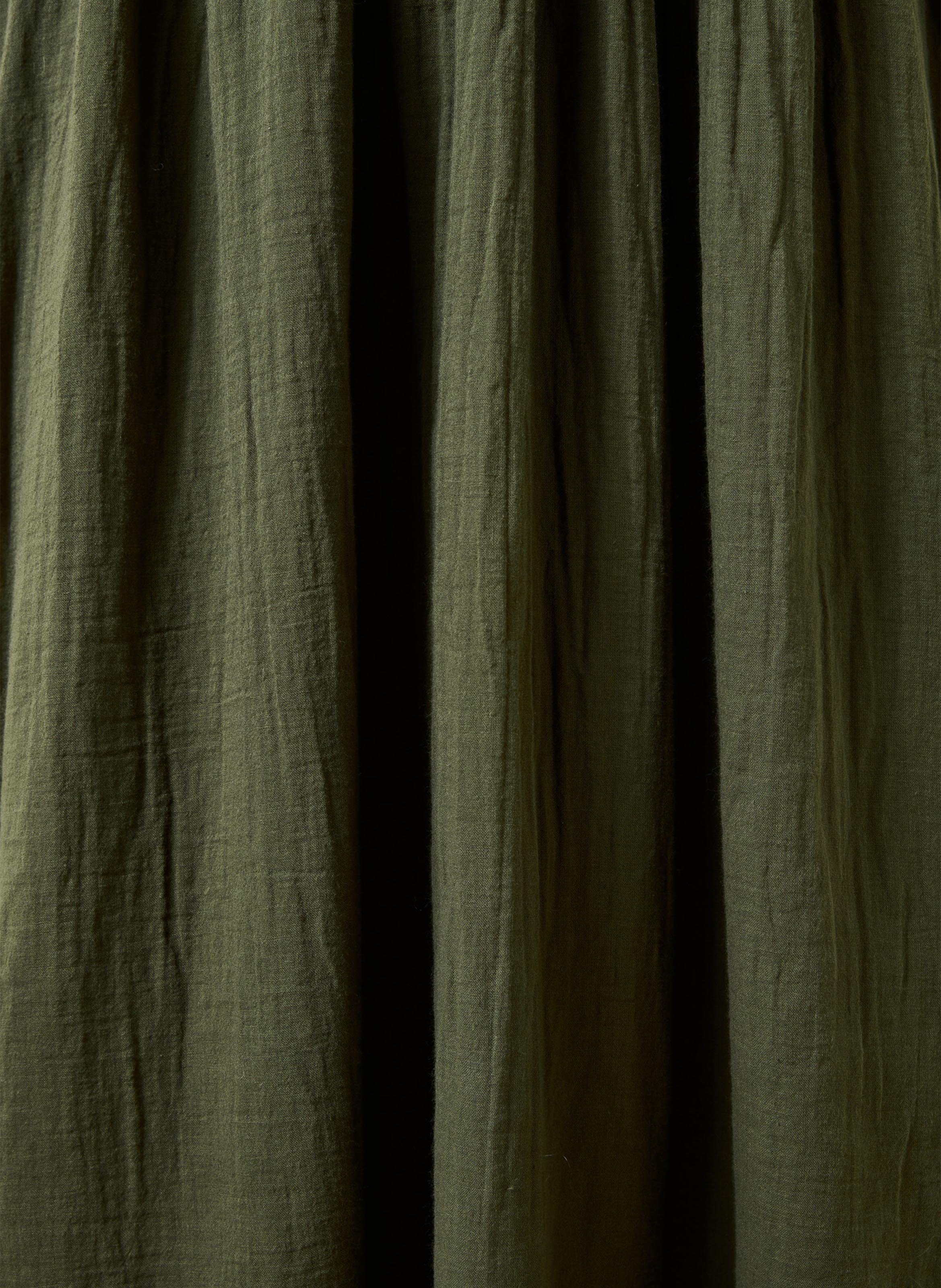 Long cotton voile skirt LA FEE MARABOUTEE Green