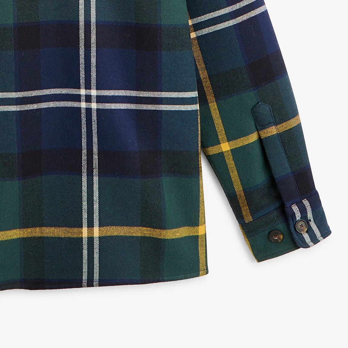 Green check worker jacket SERGE BLANCO Green