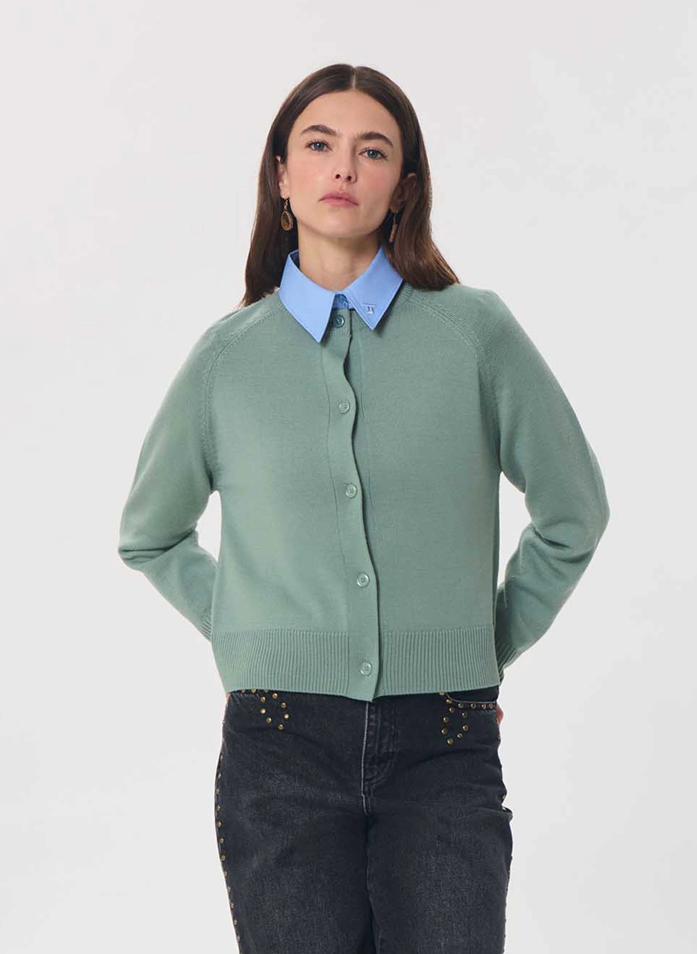 Straight wool cardigan TARA JARMON