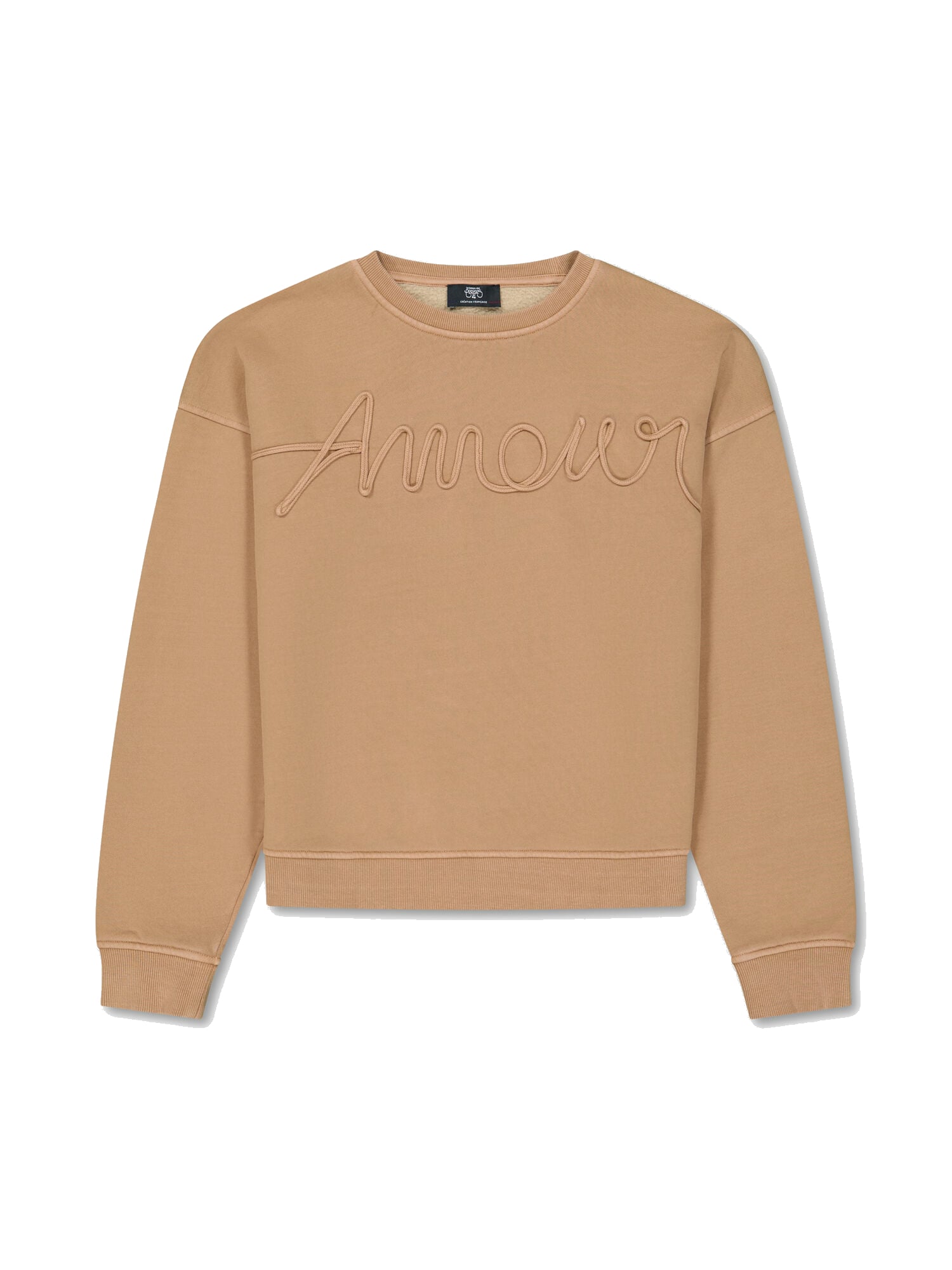 Round-neck sweatshirt LE TEMPS DES CERISES Beige
