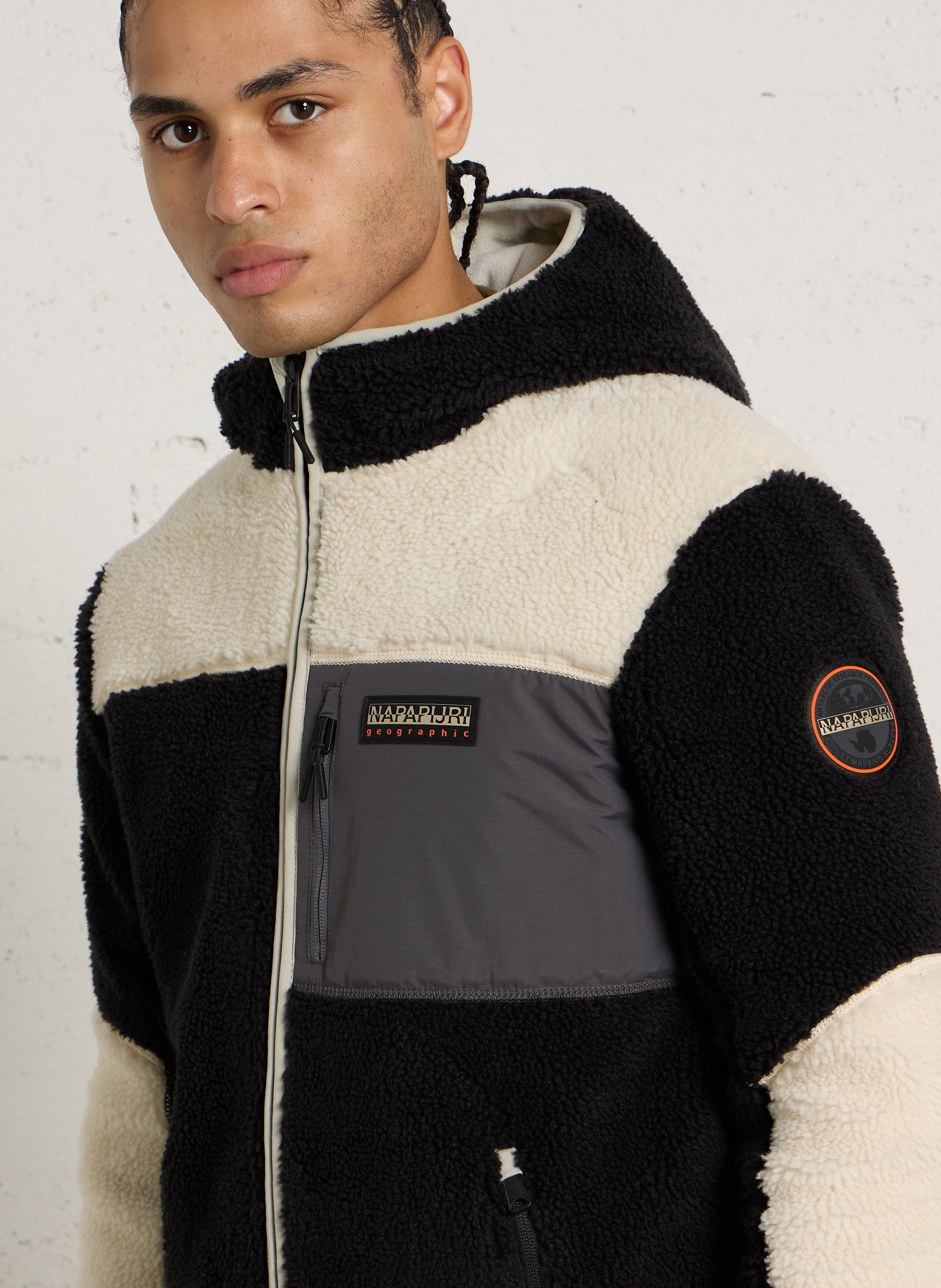 Straight-cut hooded jacket NAPAPIJRI Multicolored