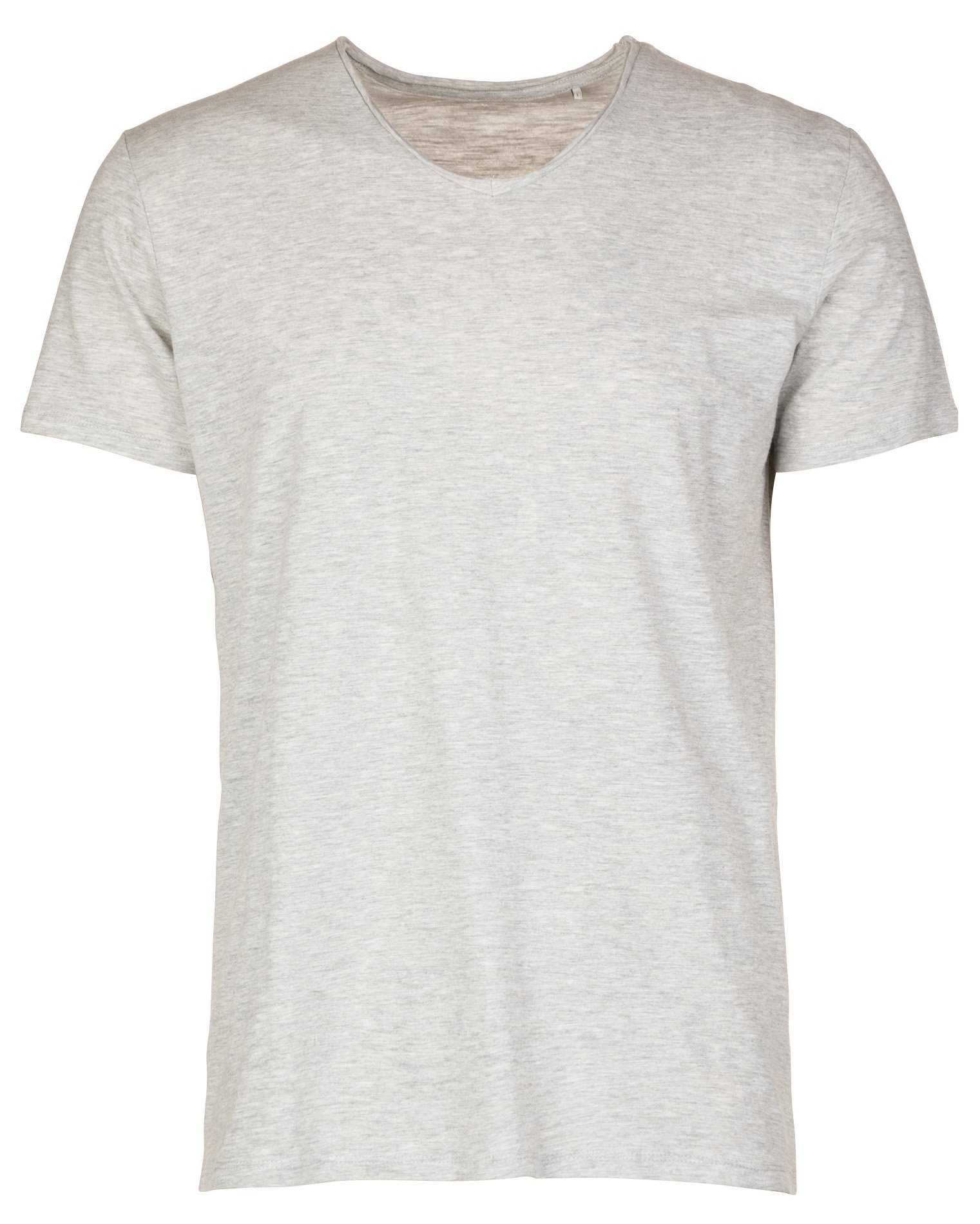 Tee-shirt col rond regular-fit en coton flammé IKKS Gris