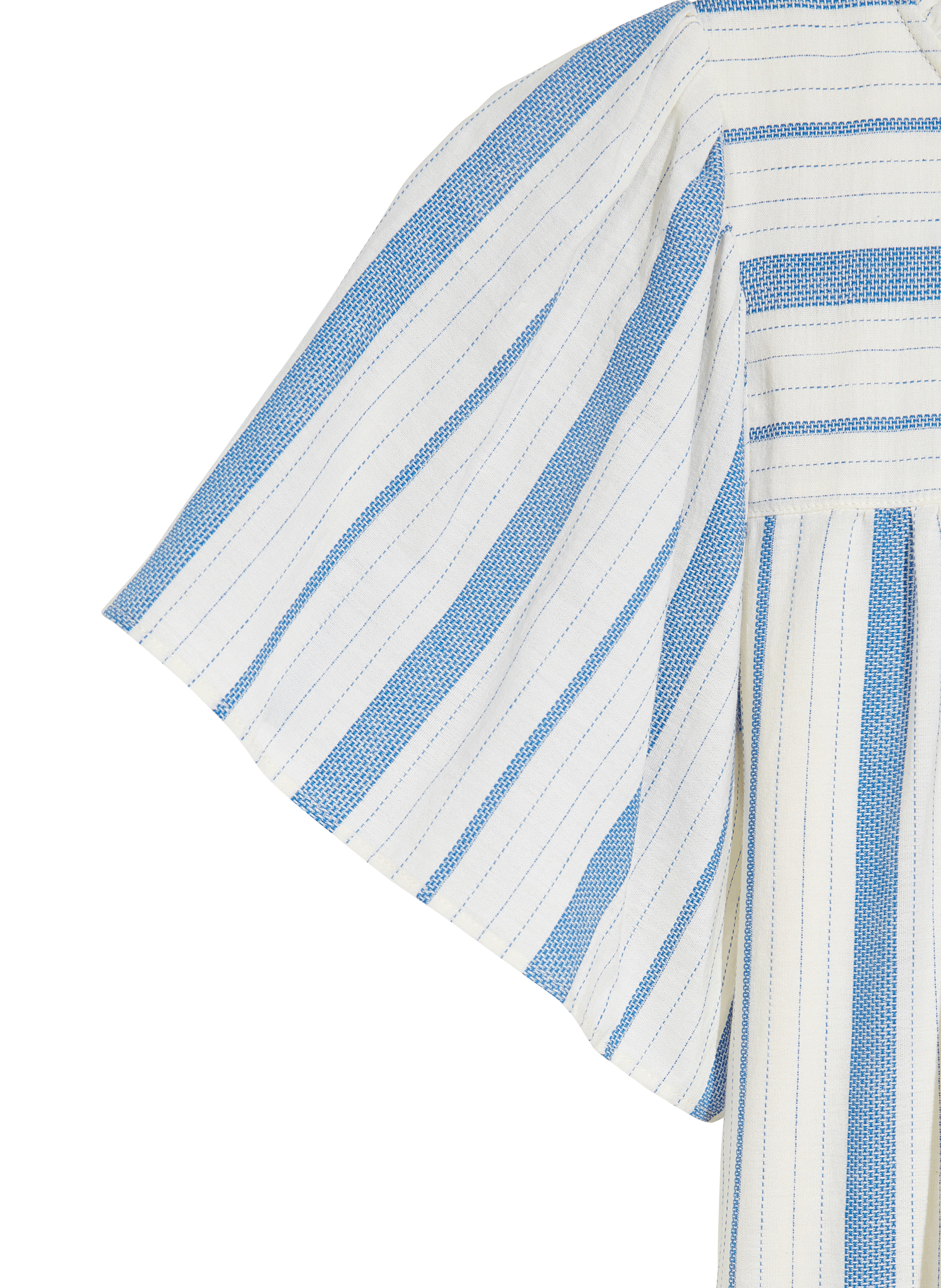 Long striped dress with round neck BELLEROSE Blue