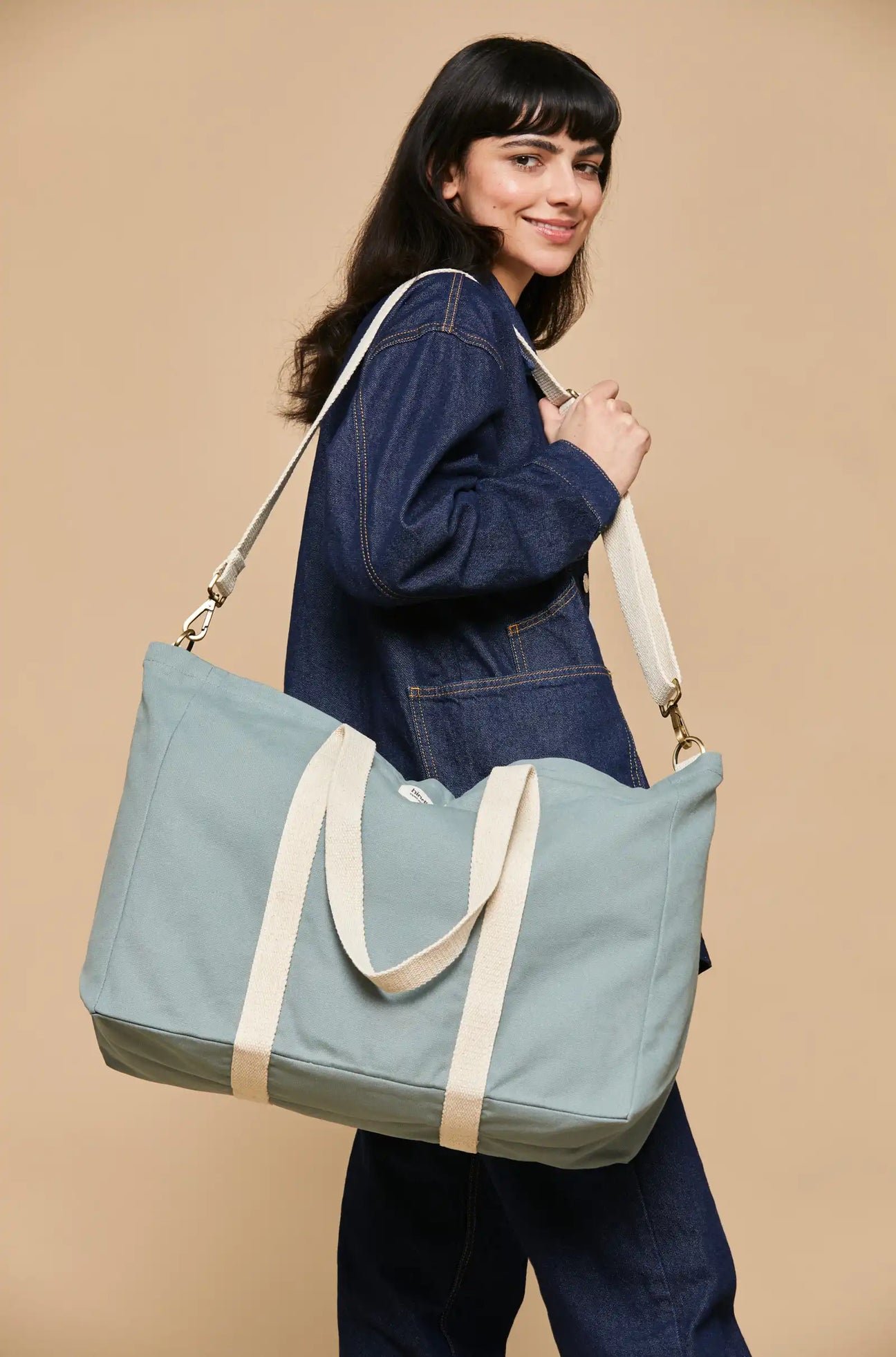 Cotton tote bag HINDBAG Green