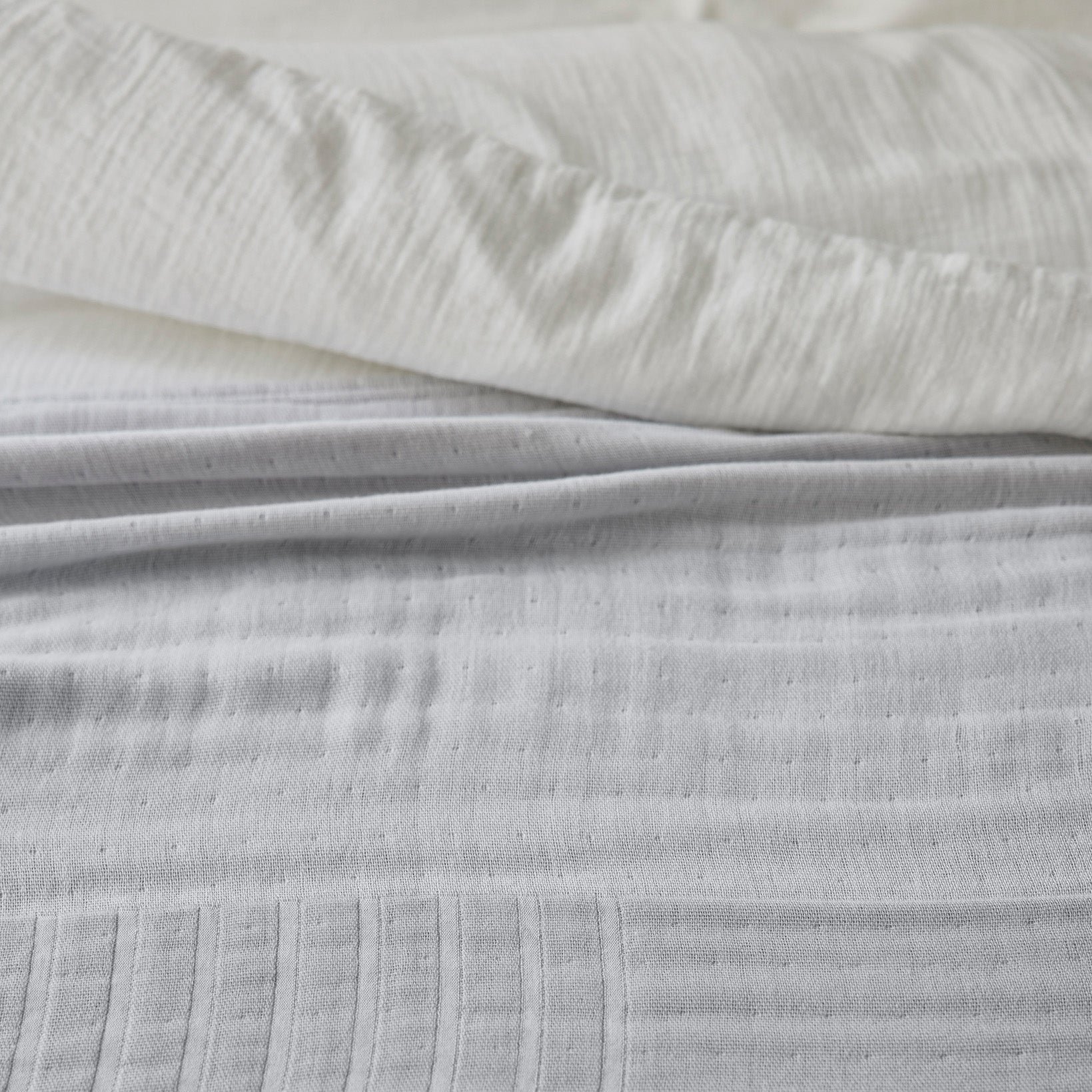 CHARLY - Cotton throw MADURA Grey