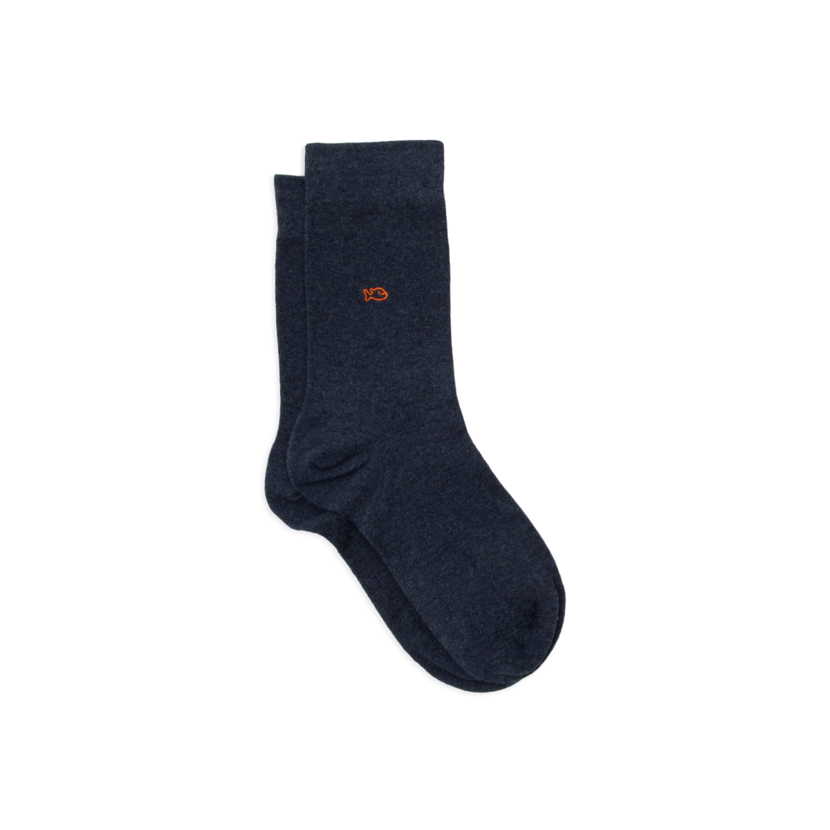 Solid combed cotton socks BILLYBELT Blue