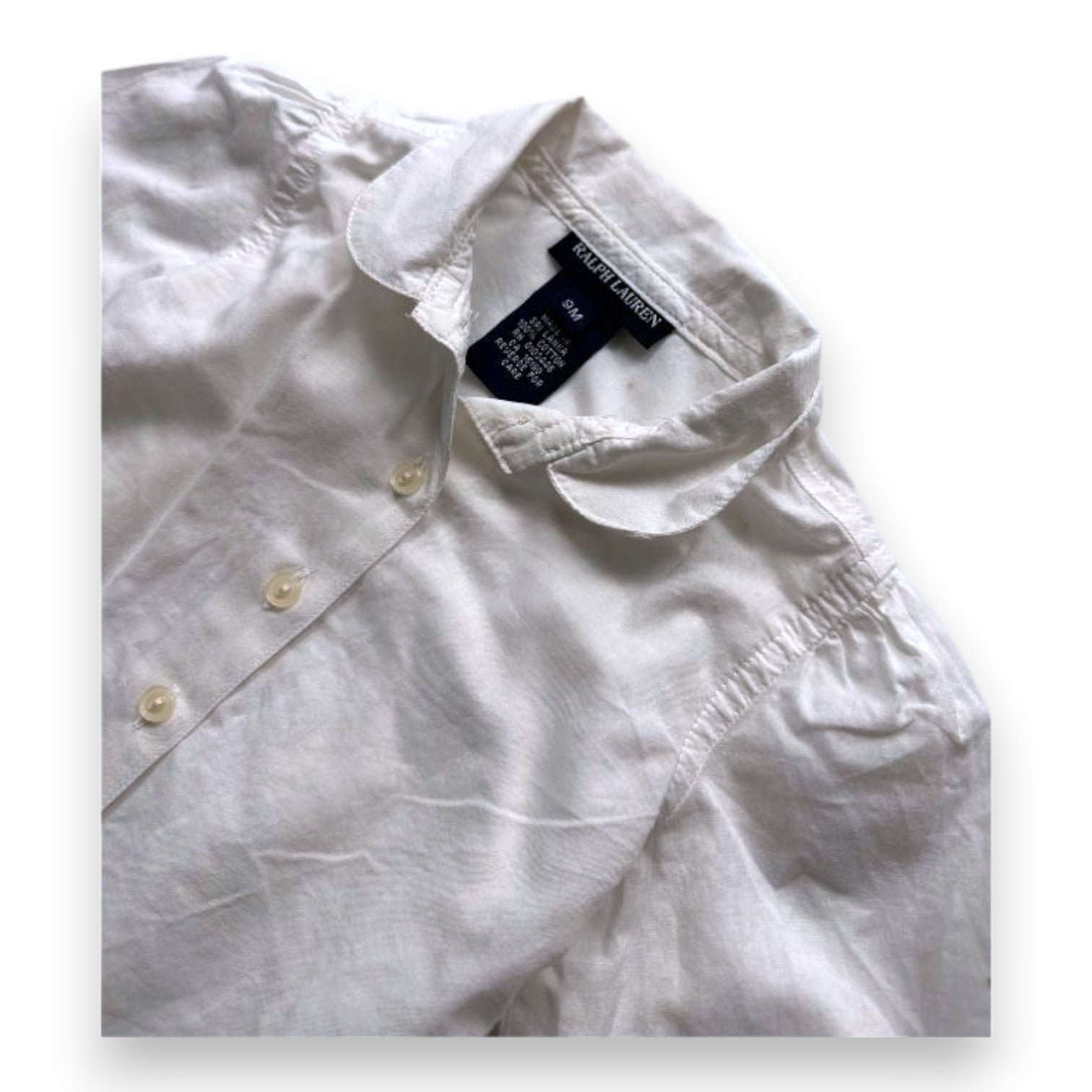 White baby shirt - 9 months POLO RALPH LAUREN - Seconde Main White