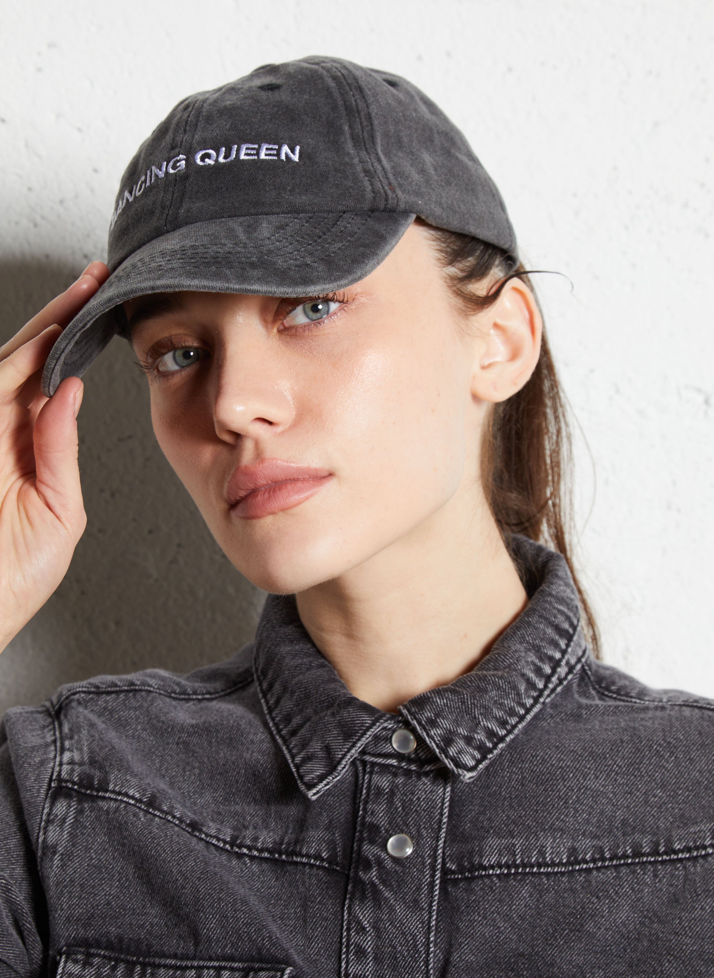 Cotton cap PIECES Black