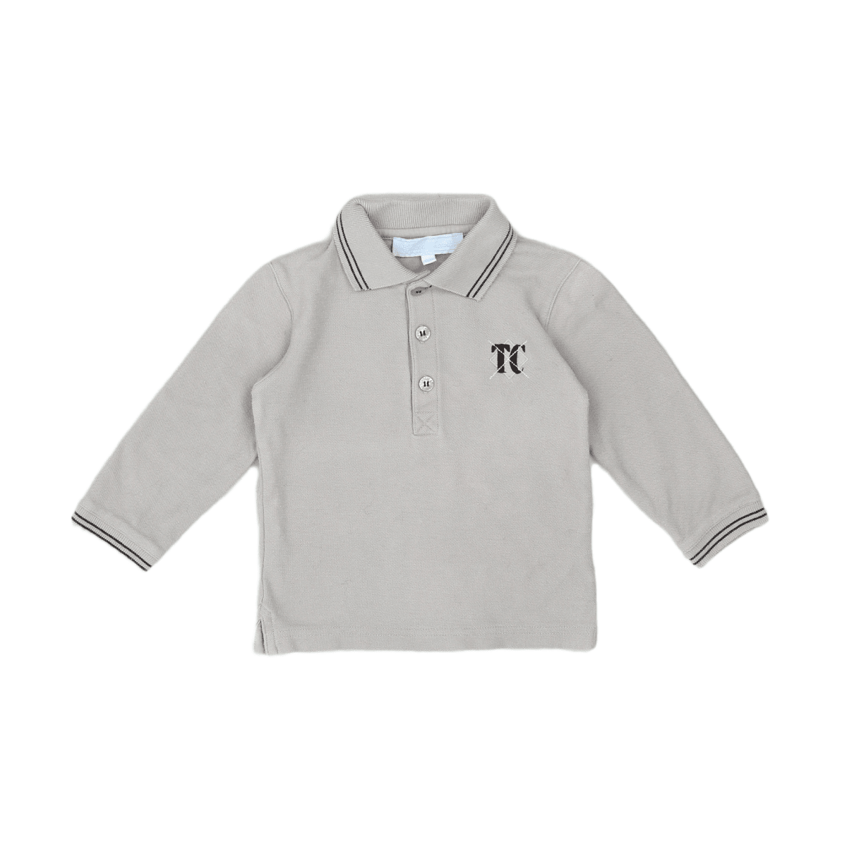 Grey Baby Polo - 18 months TARTINE ET CHOCOLAT - seconde-main Grey