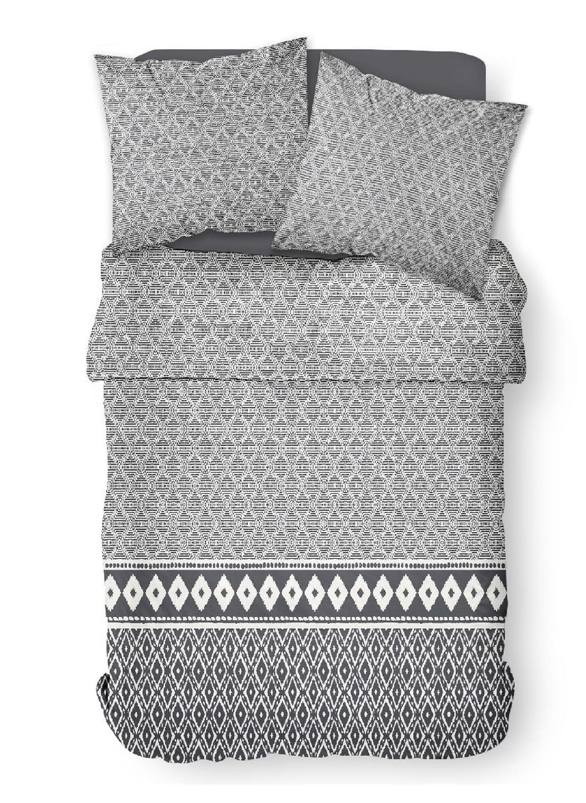 Ethnic printed cotton bedding set TODAY LINGE DE MAISON White