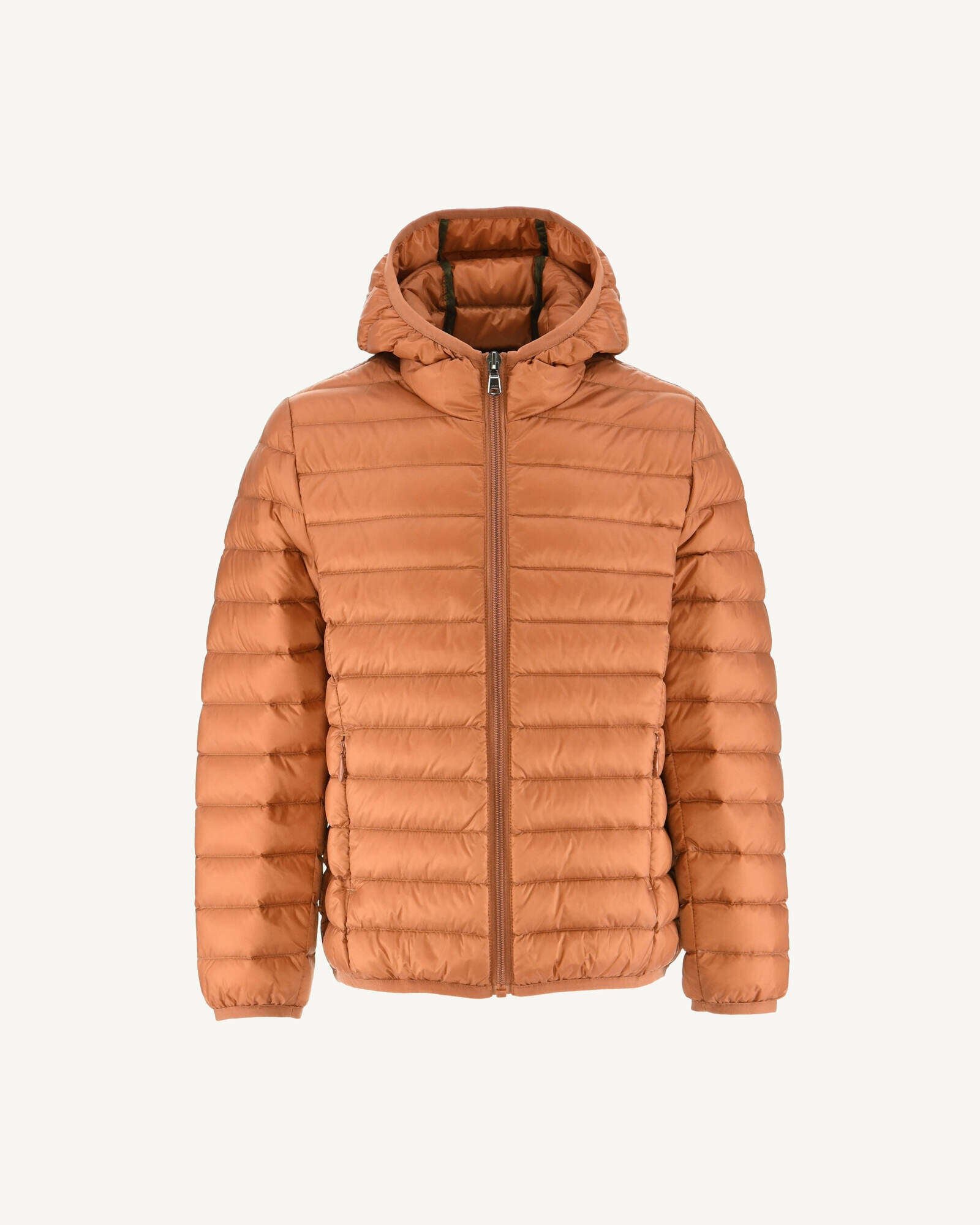 Hugo lightweight hooded child's puffer coat JOTT Brown