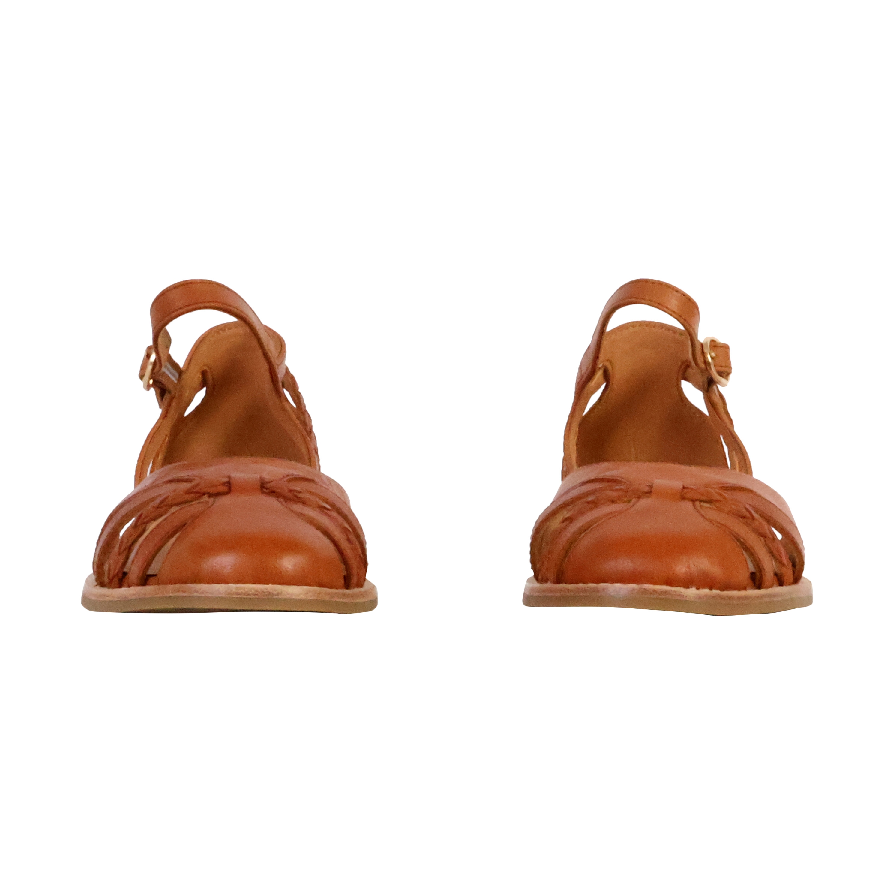 Jinette leather sandals EMILIE KARSTON Brown