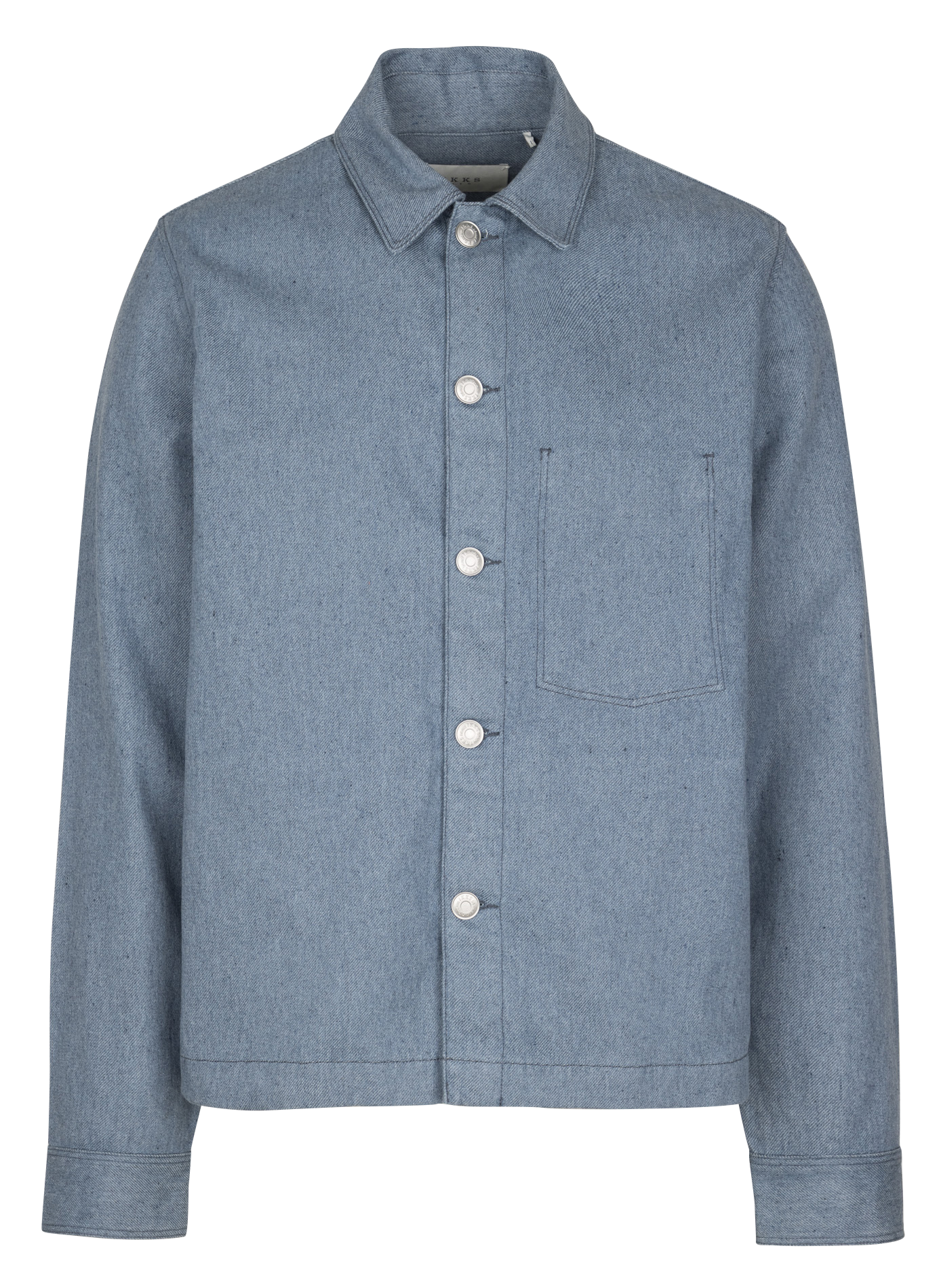 Straight denim jacket with a mottled effect IKKS Blue