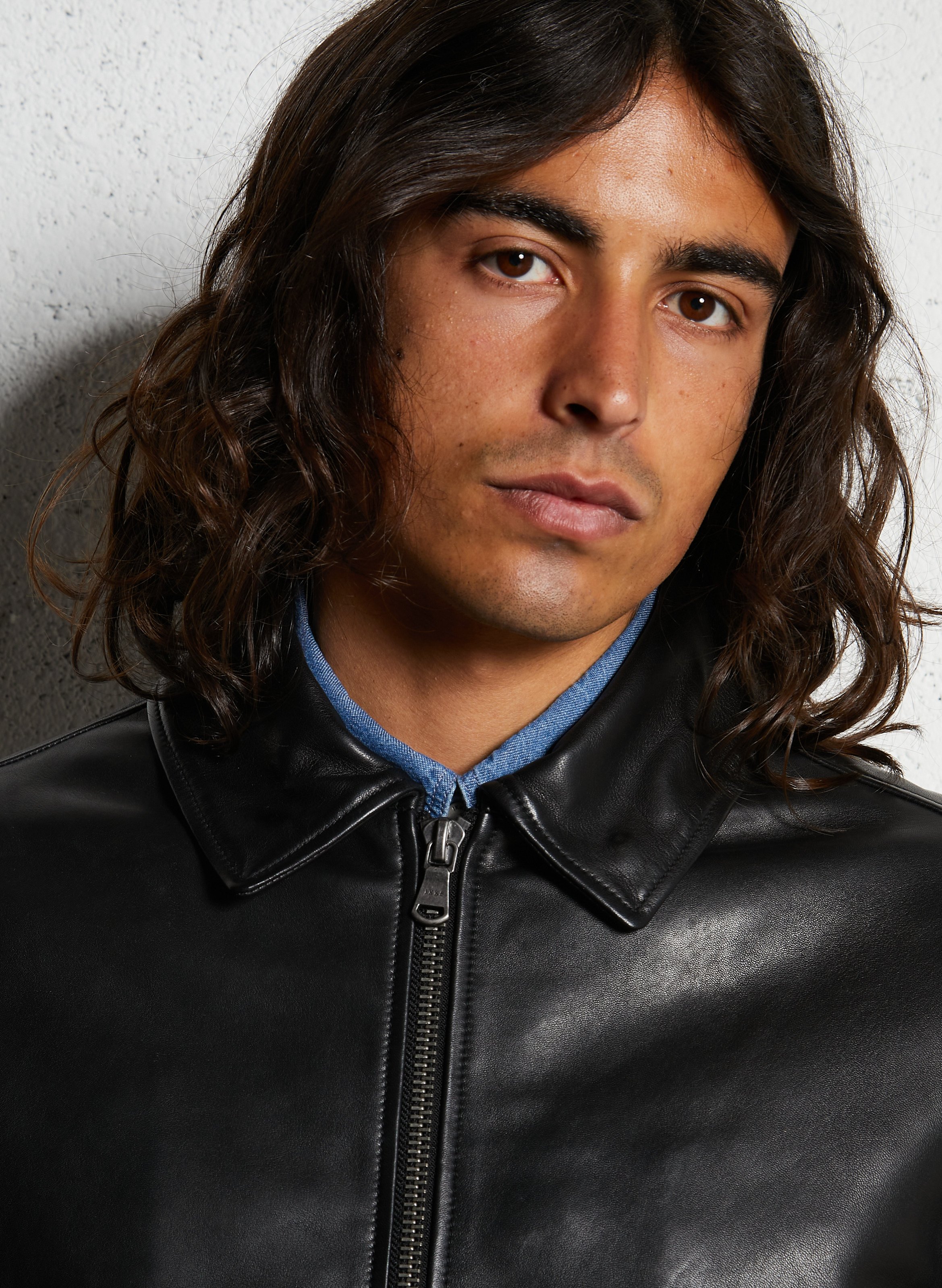 Gerade Lederjacke IKKS Schwarz