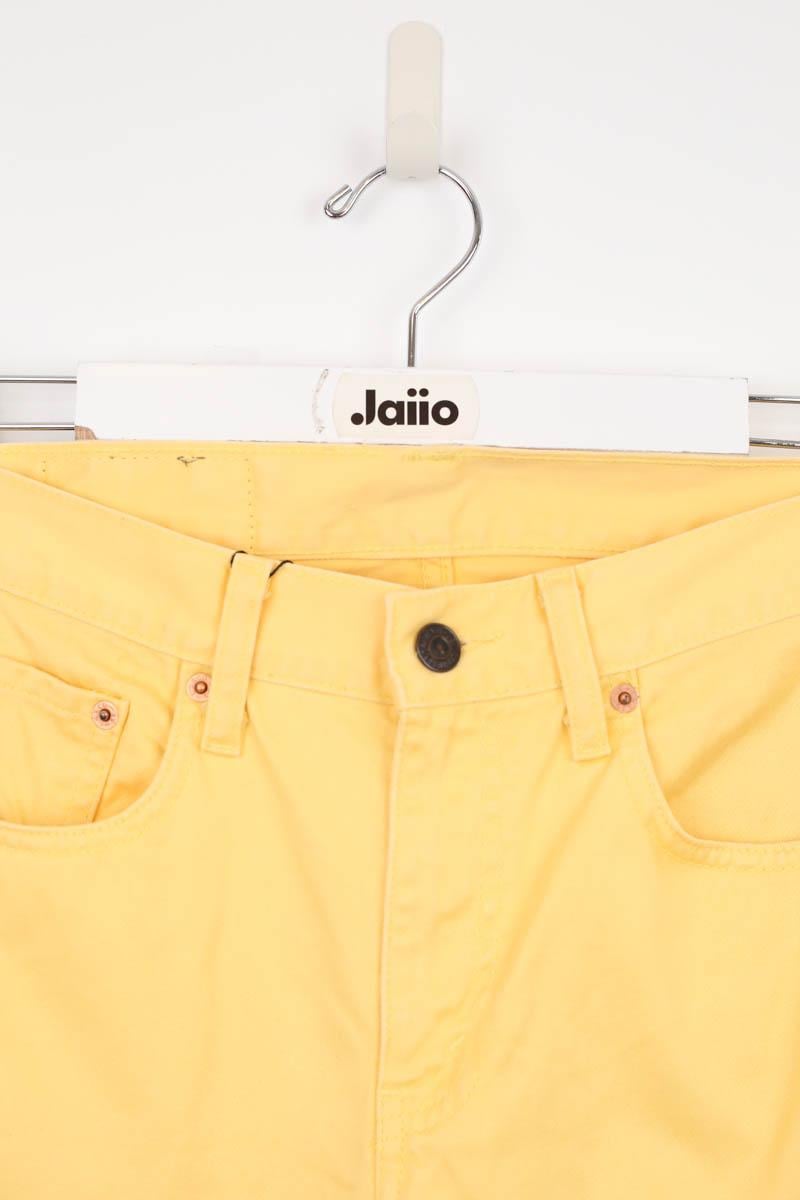 Cotton skinny jeans LEVI'S - Seconde main Yellow