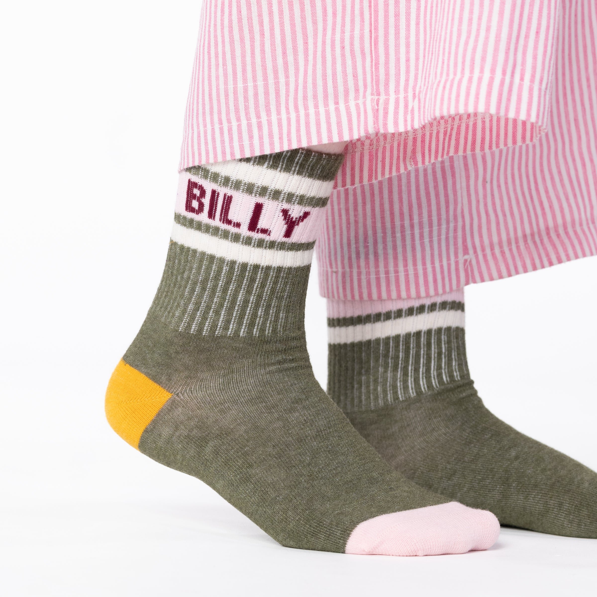Cotton tennis socks BILLYBELT Green