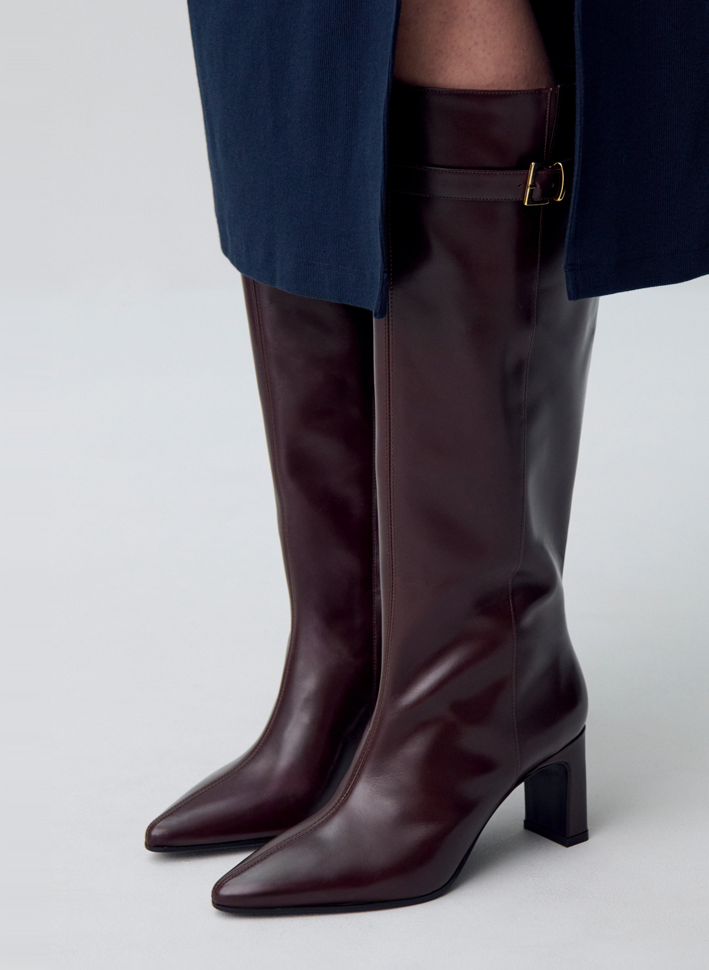 Bottes en cuir CLAUDIE PIERLOT Marron