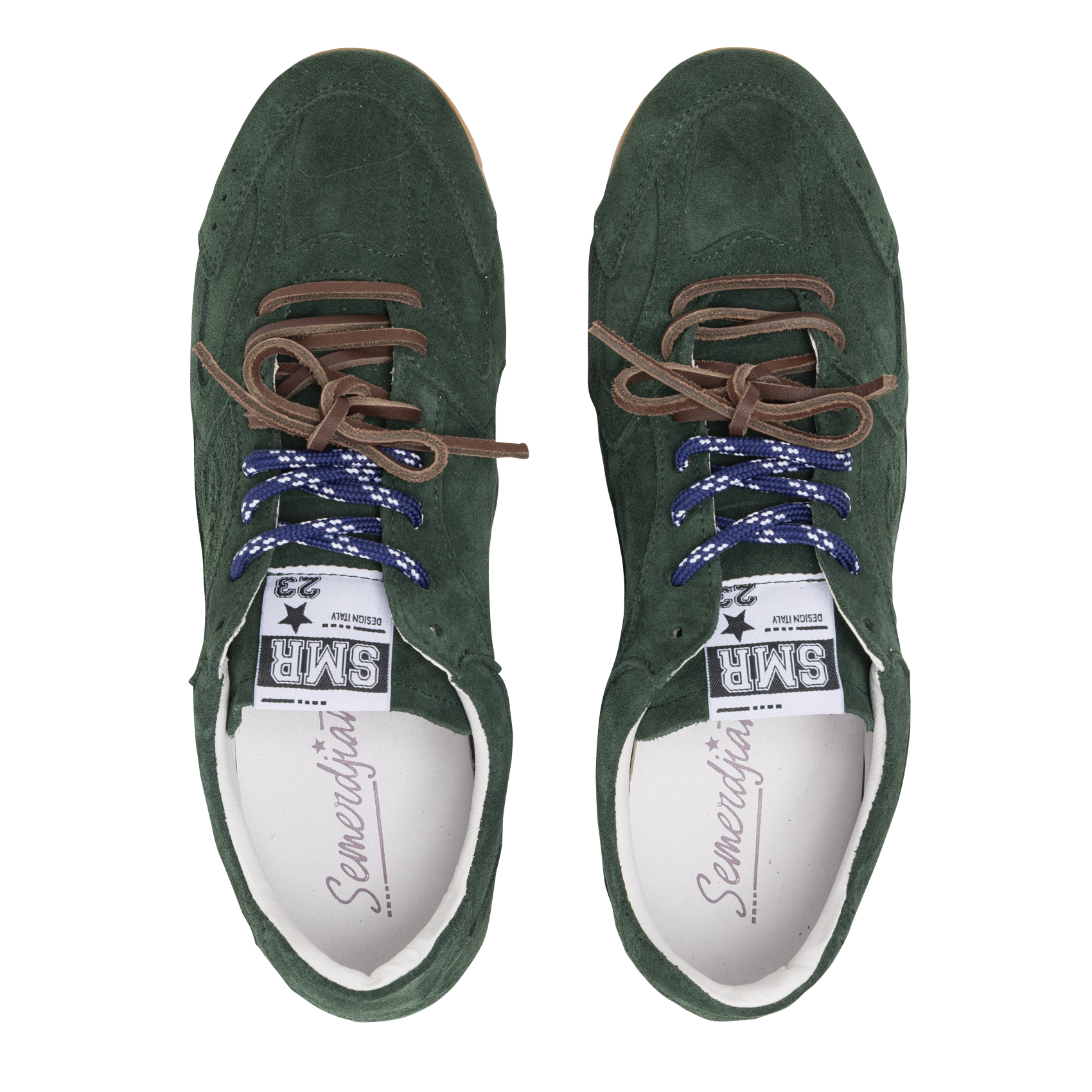 Baskets basses en cuir SEMERDJIAN - SMR Vert