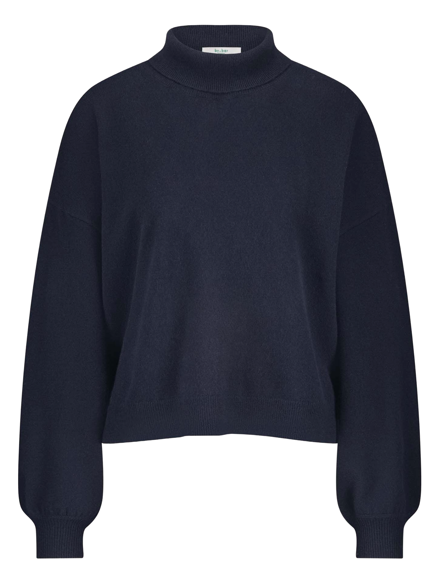 Oversized coltrui in effen wol BY BAR Blauw