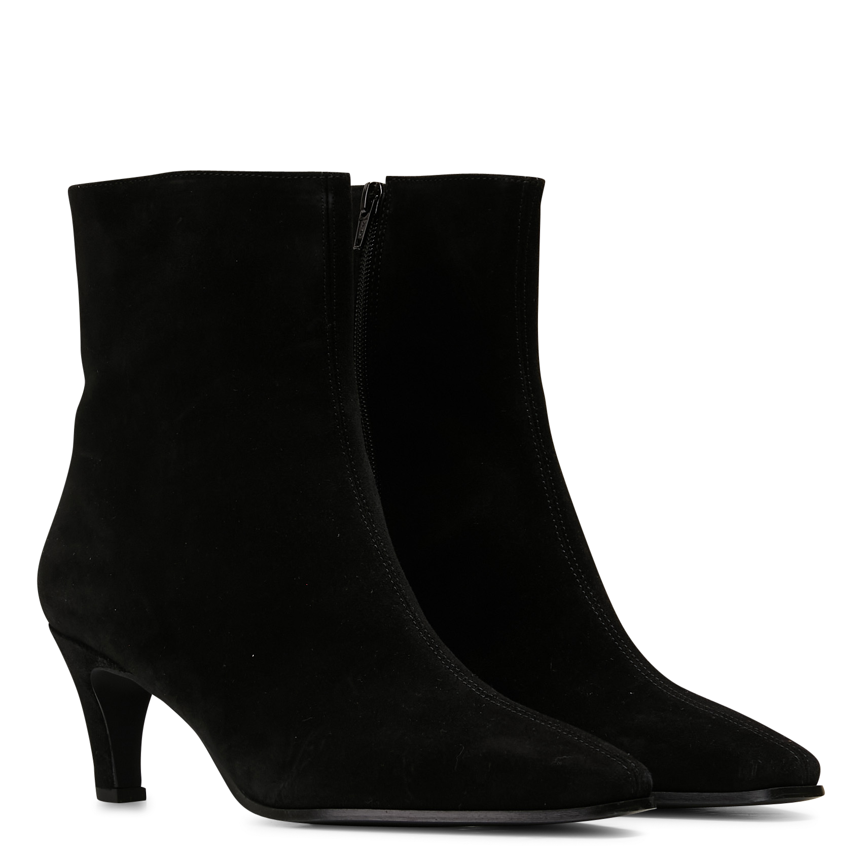 Bottines à talons en cuir velours MELLOW YELLOW Noir