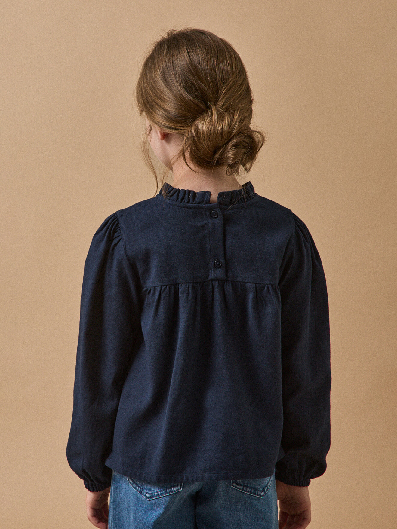 Embroidered blouse CYRILLUS Blue