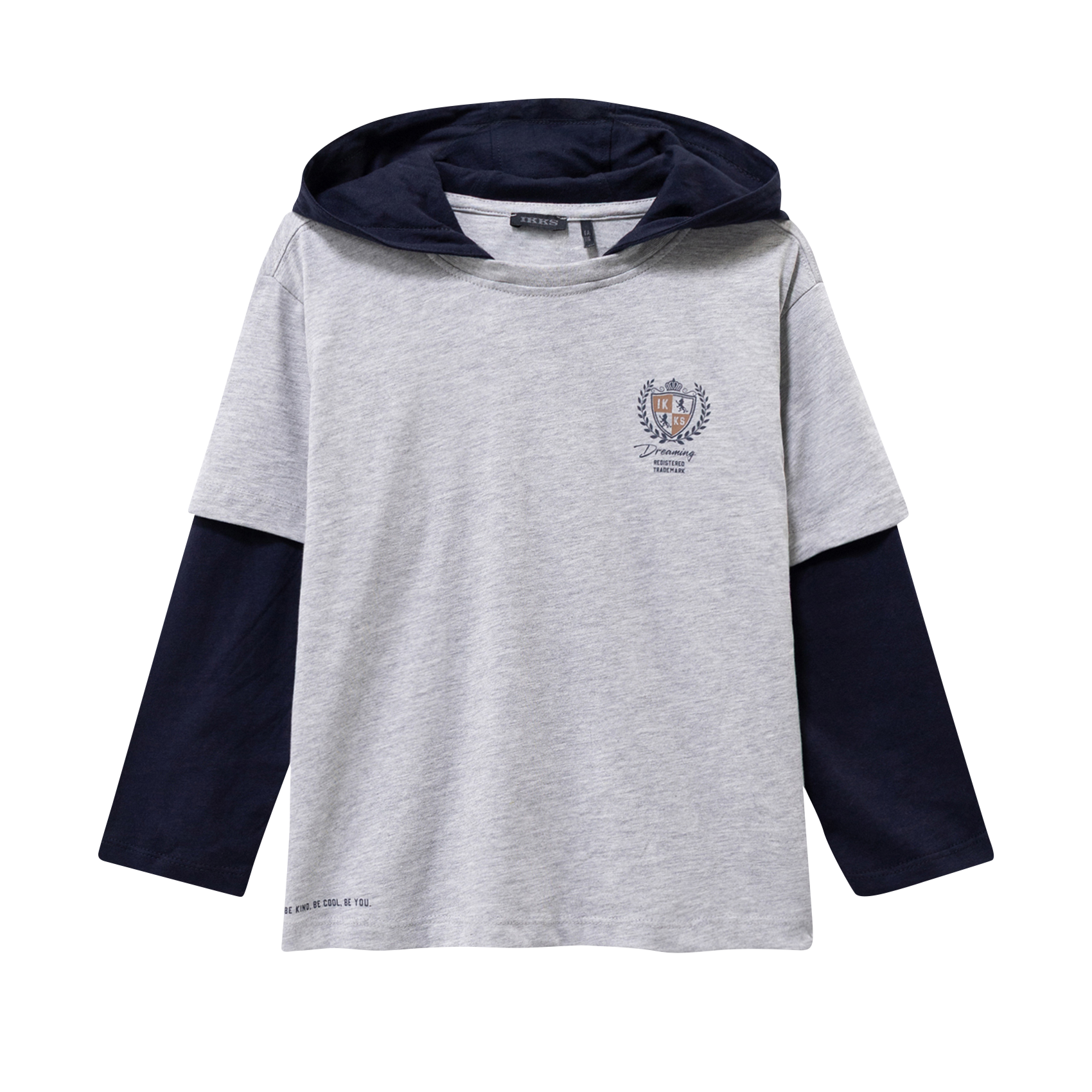 Oversized round-neck cotton T-shirt IKKS JUNIOR Grey