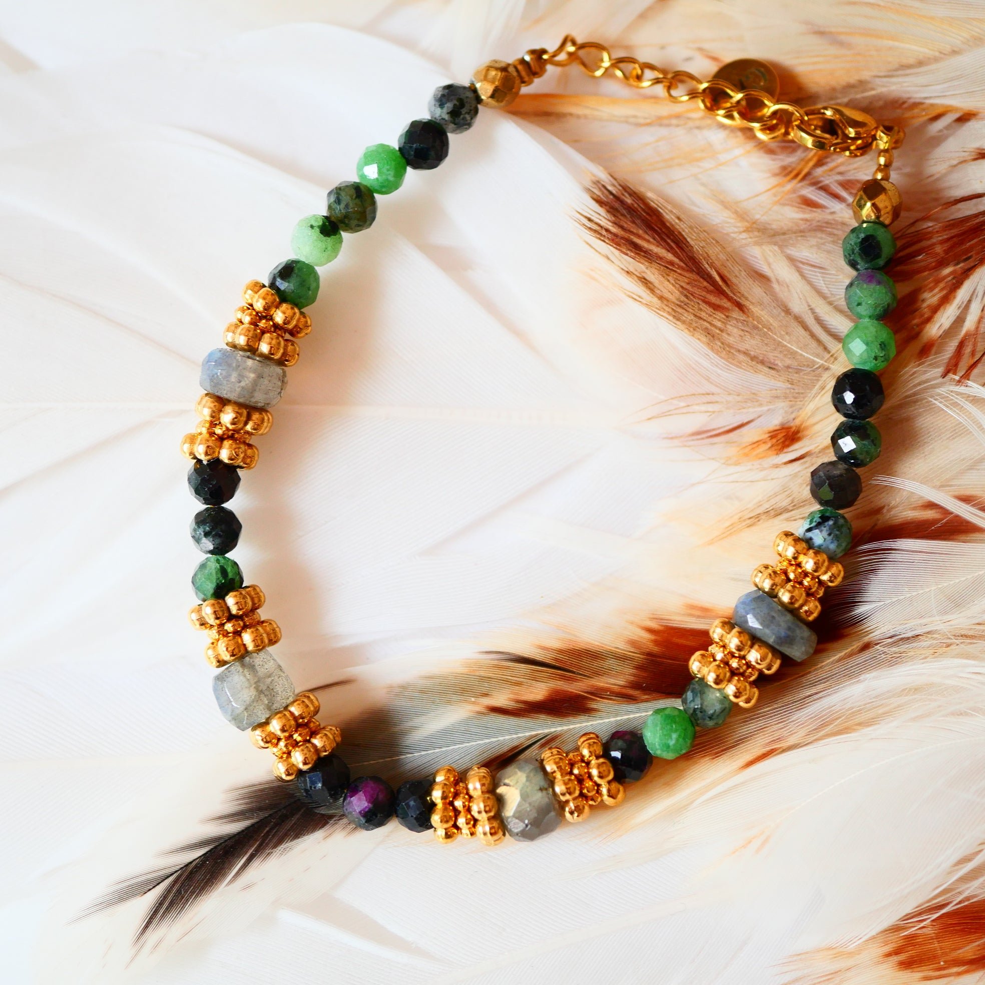 Ruby zoisite bracelet GINANDGER Green