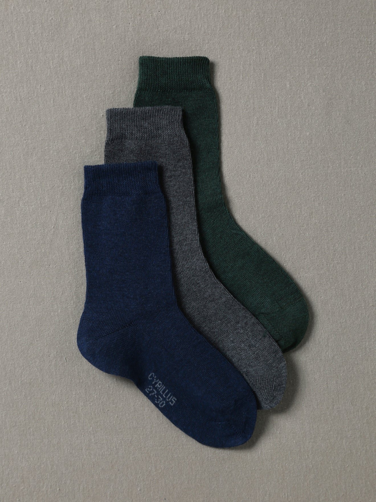 Pack of three pairs of socks CYRILLUS Green