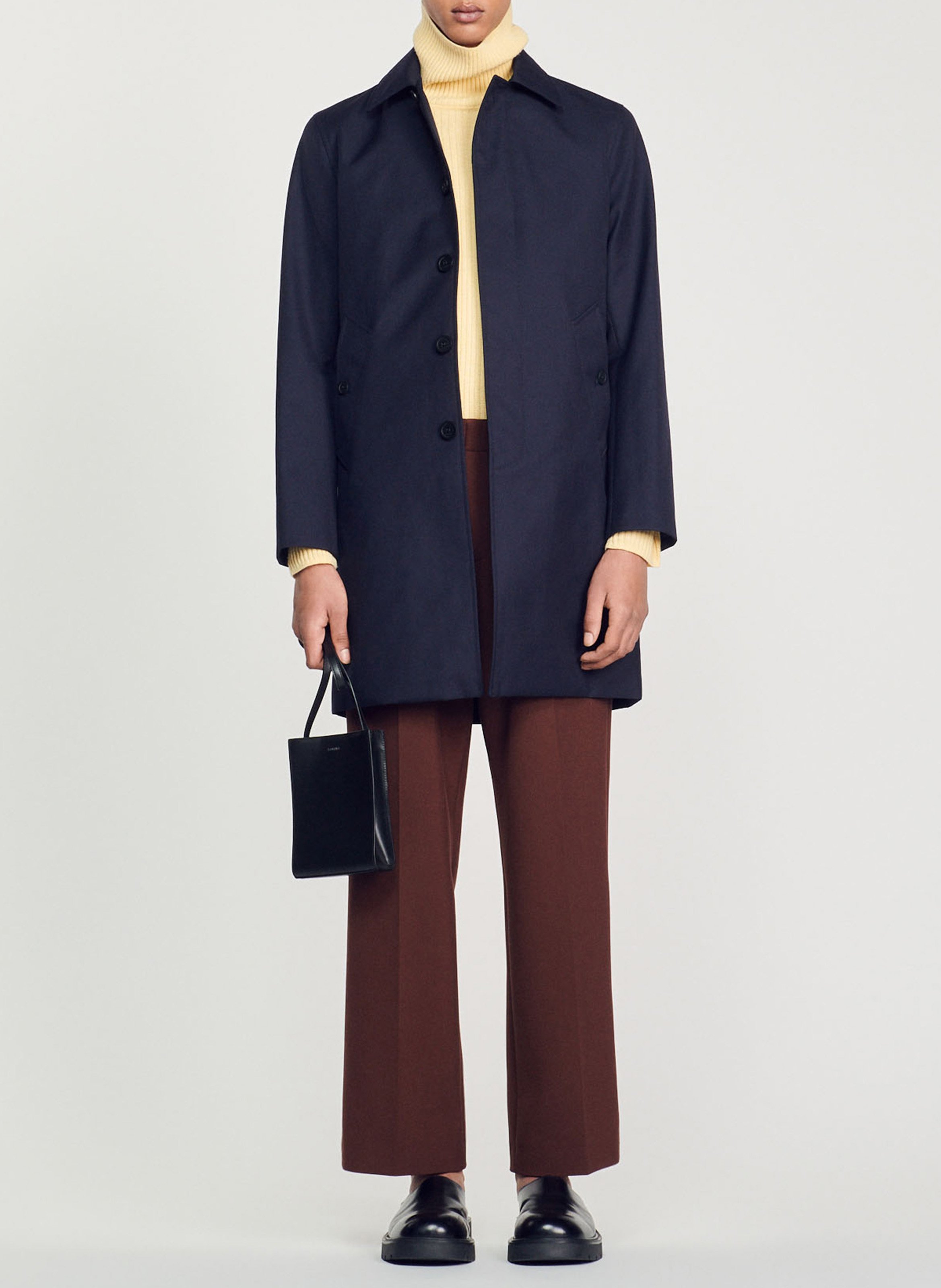 Imperméable droit  SANDRO Bleu