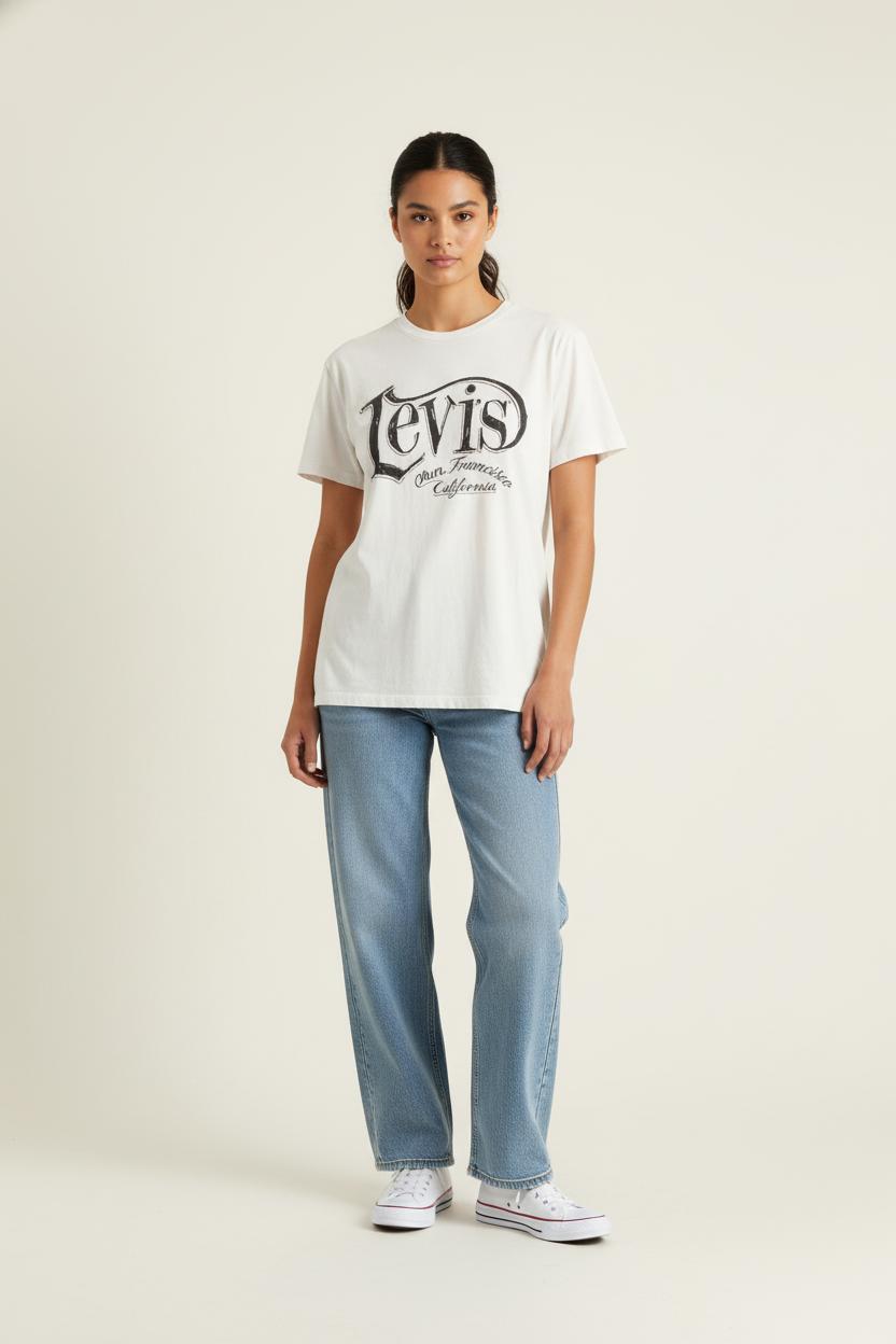 Tommy Badge T-shirt LEVI'S - Seconde main White