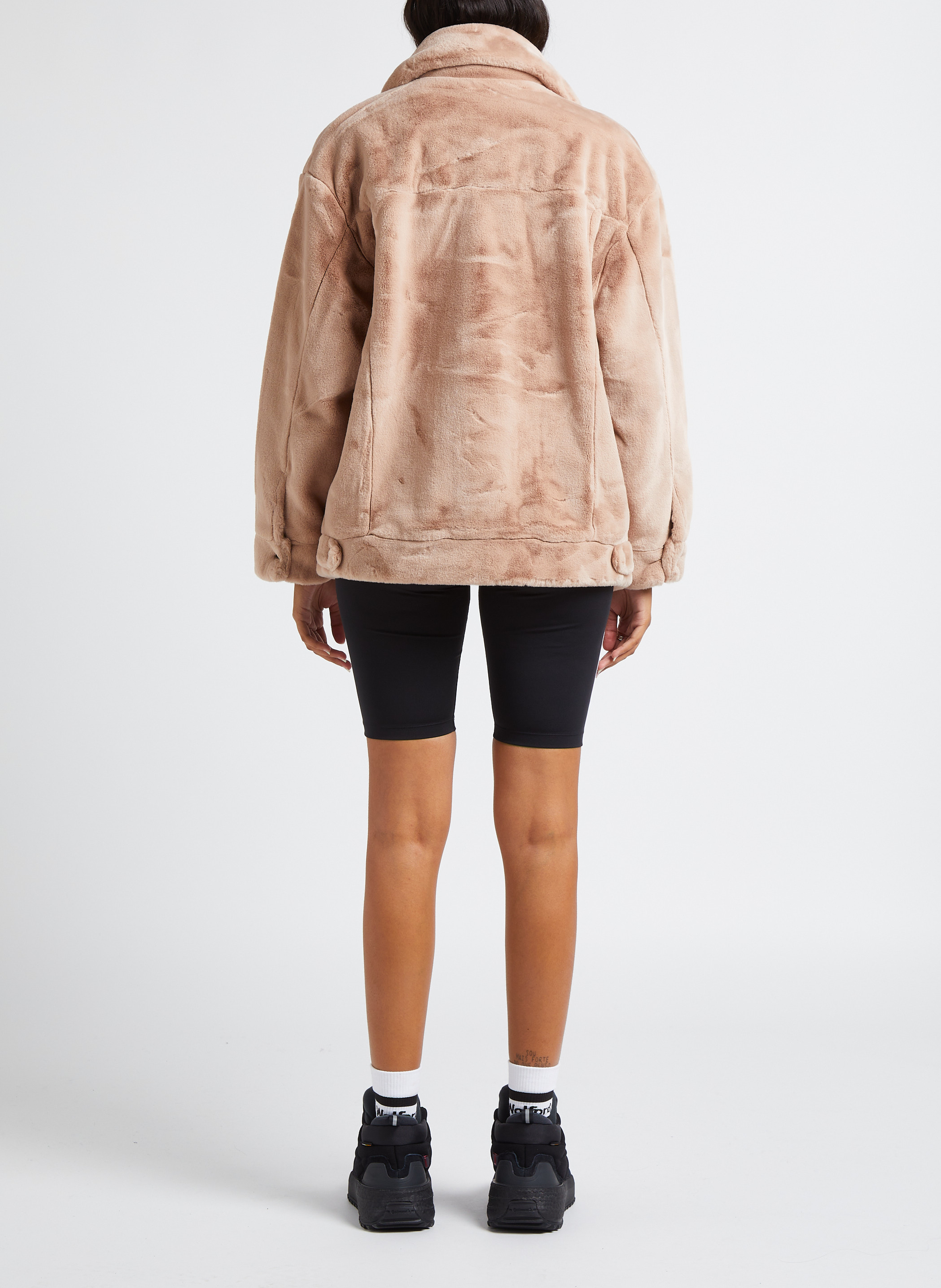 Baskets montantes en cuir ADIDAS Noir