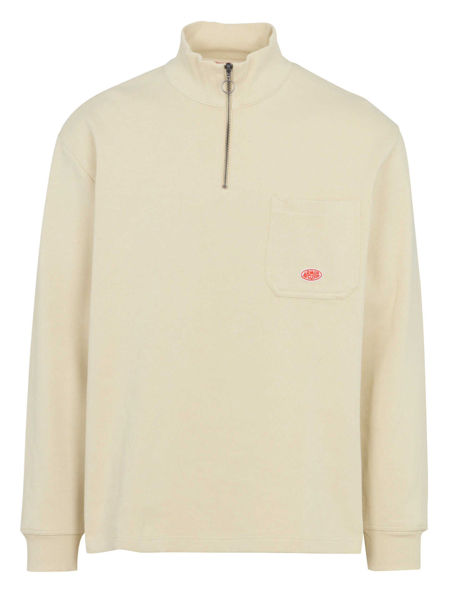 Loose-fit zip-up sweater in organic cotton ARMOR LUX