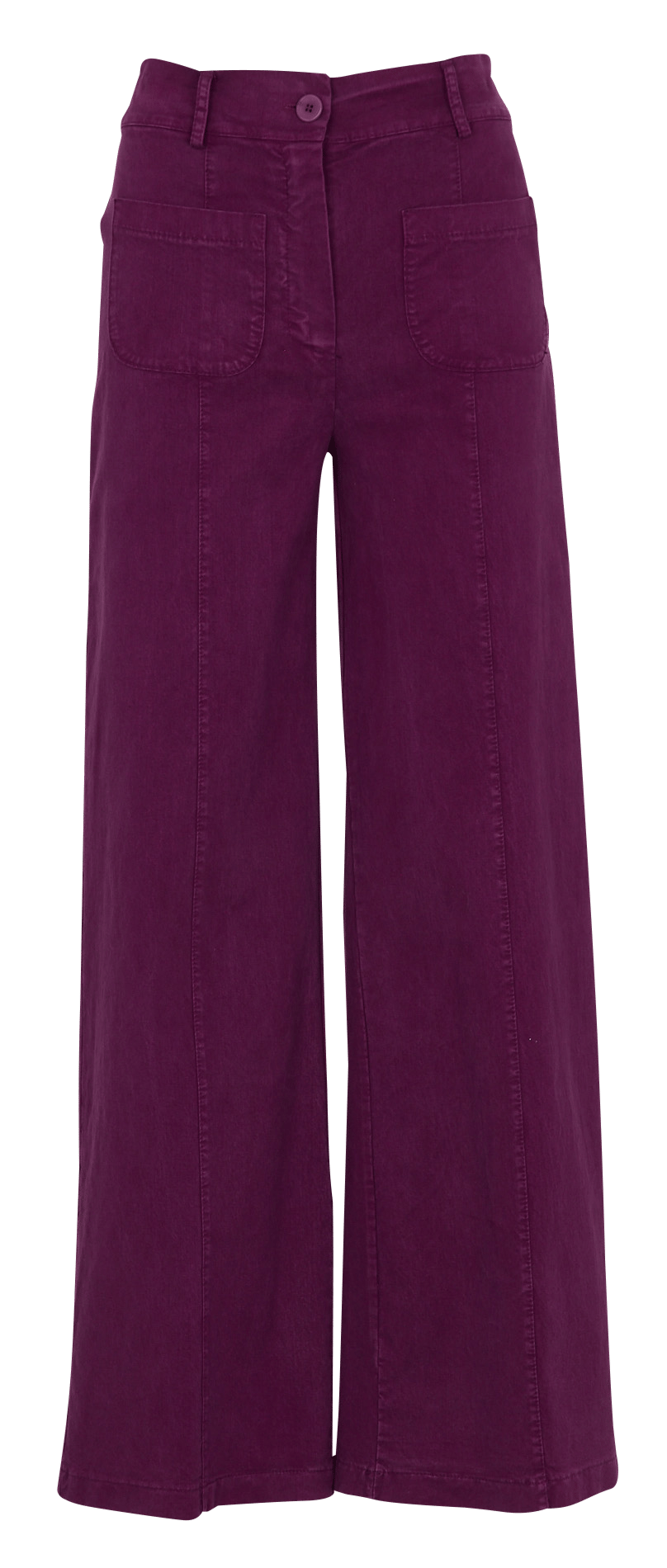 Pantalon évasé taille haute LA FEE MARABOUTEE Violet