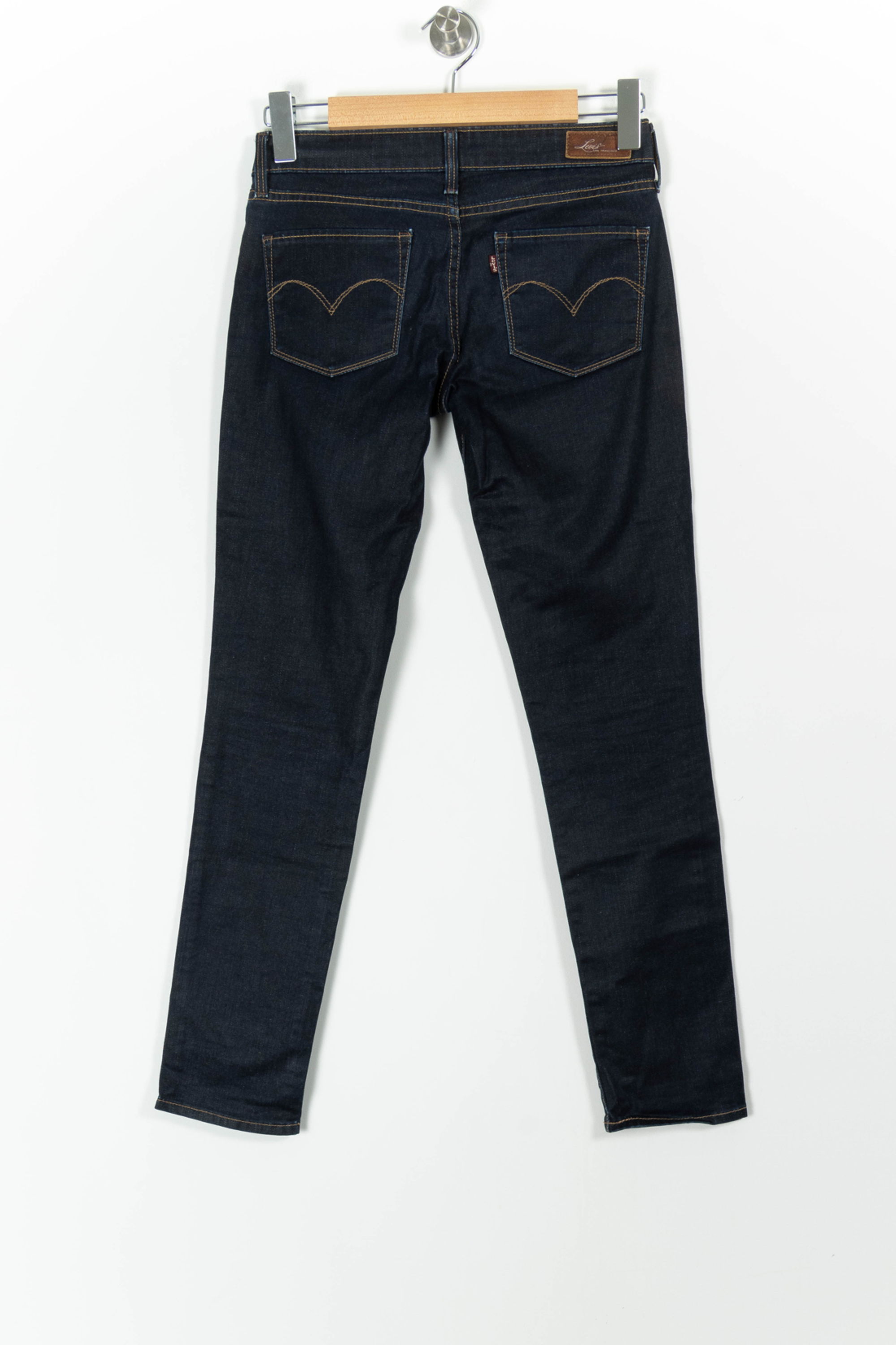 Cropped slim jeans with studs LEVI'S - Seconde main Blue