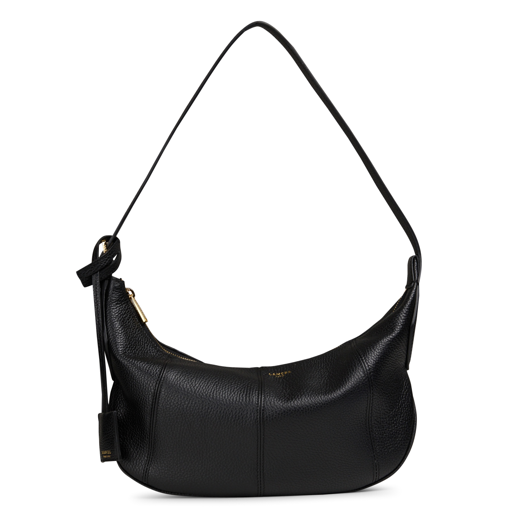 Hobo-Tasche aus Leder, Schultertasche LANCEL Schwarz