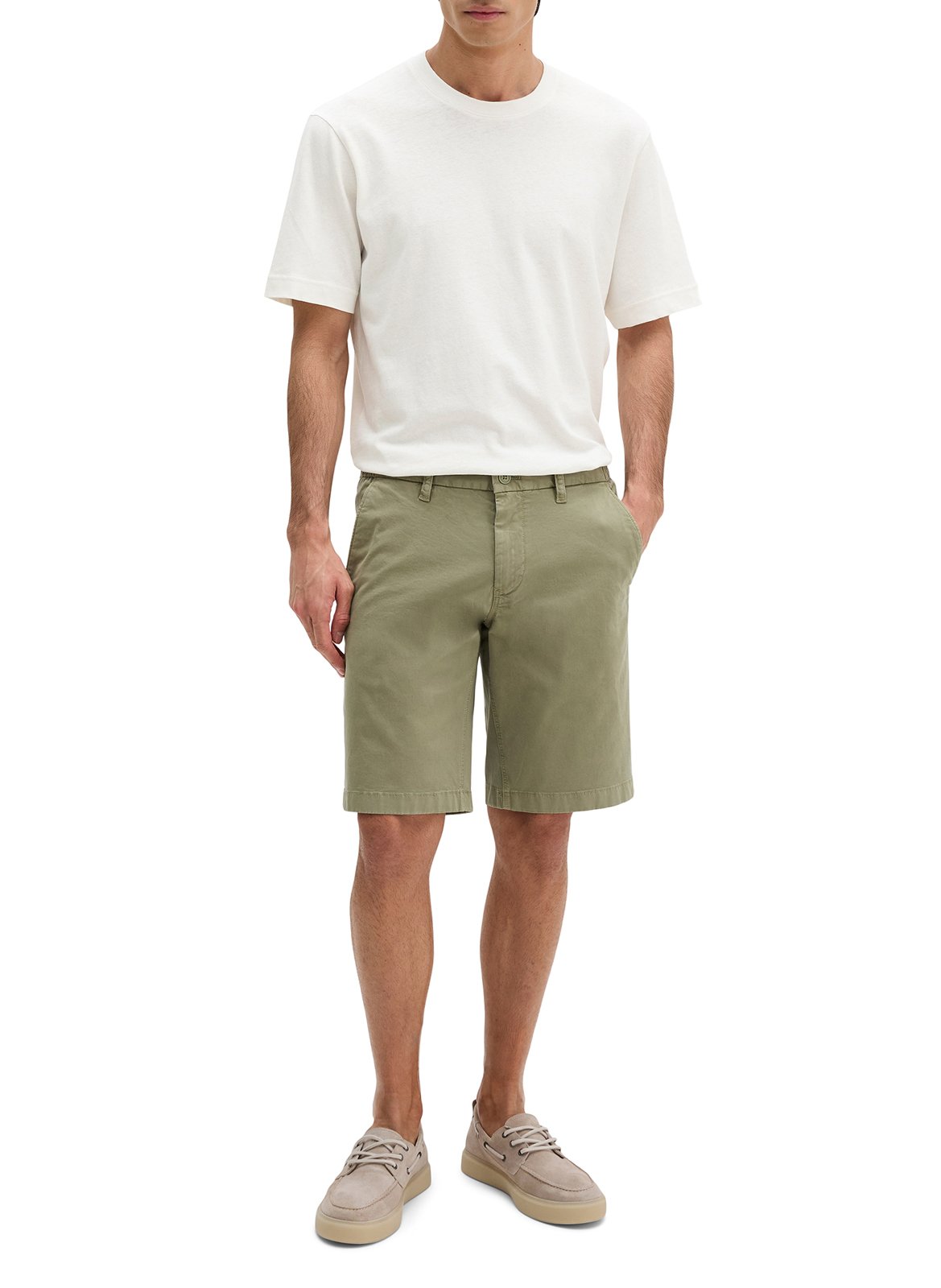 Short en coton mélangé MARC O'POLO Vert