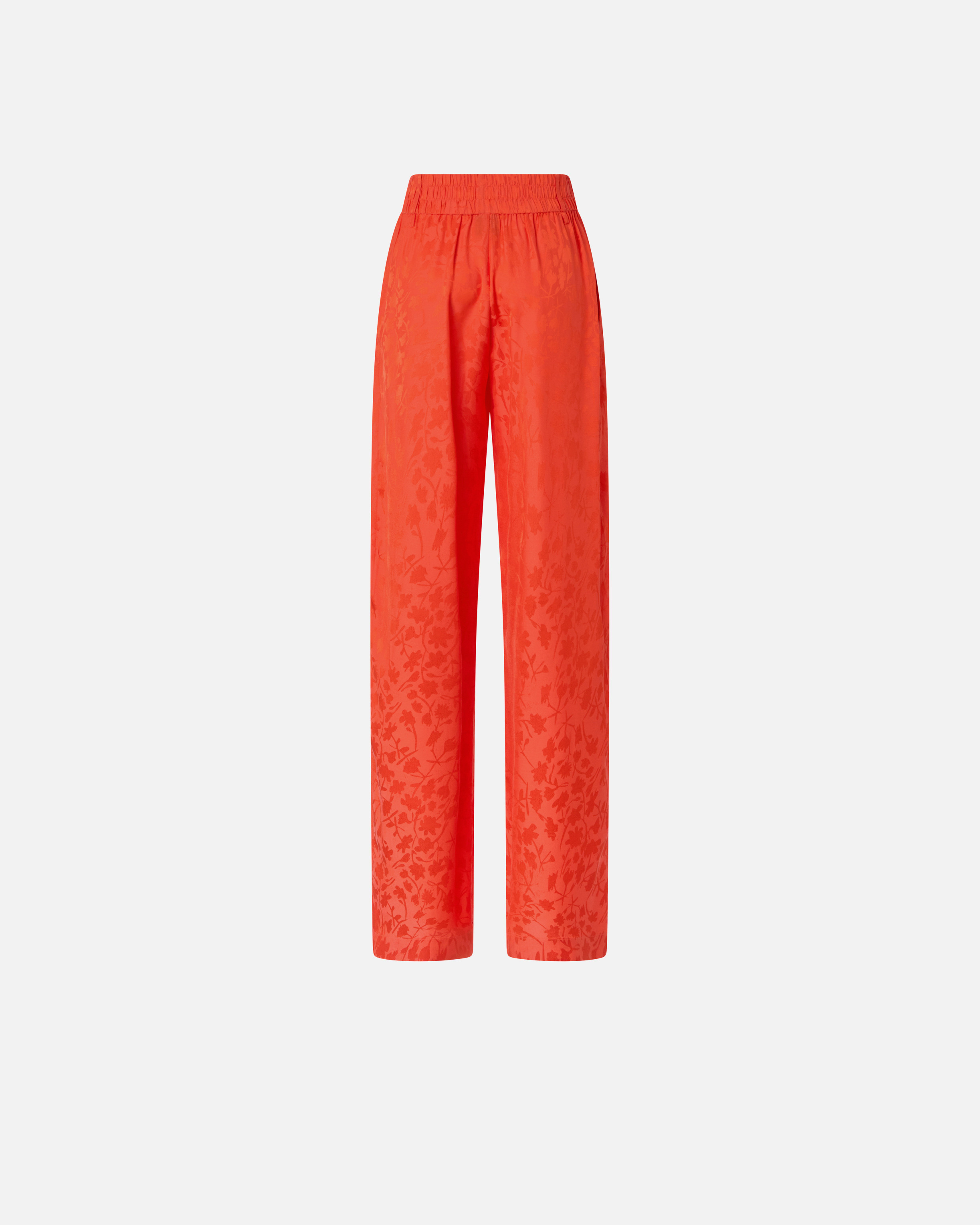 Floral jacquard pants PINKO Orange