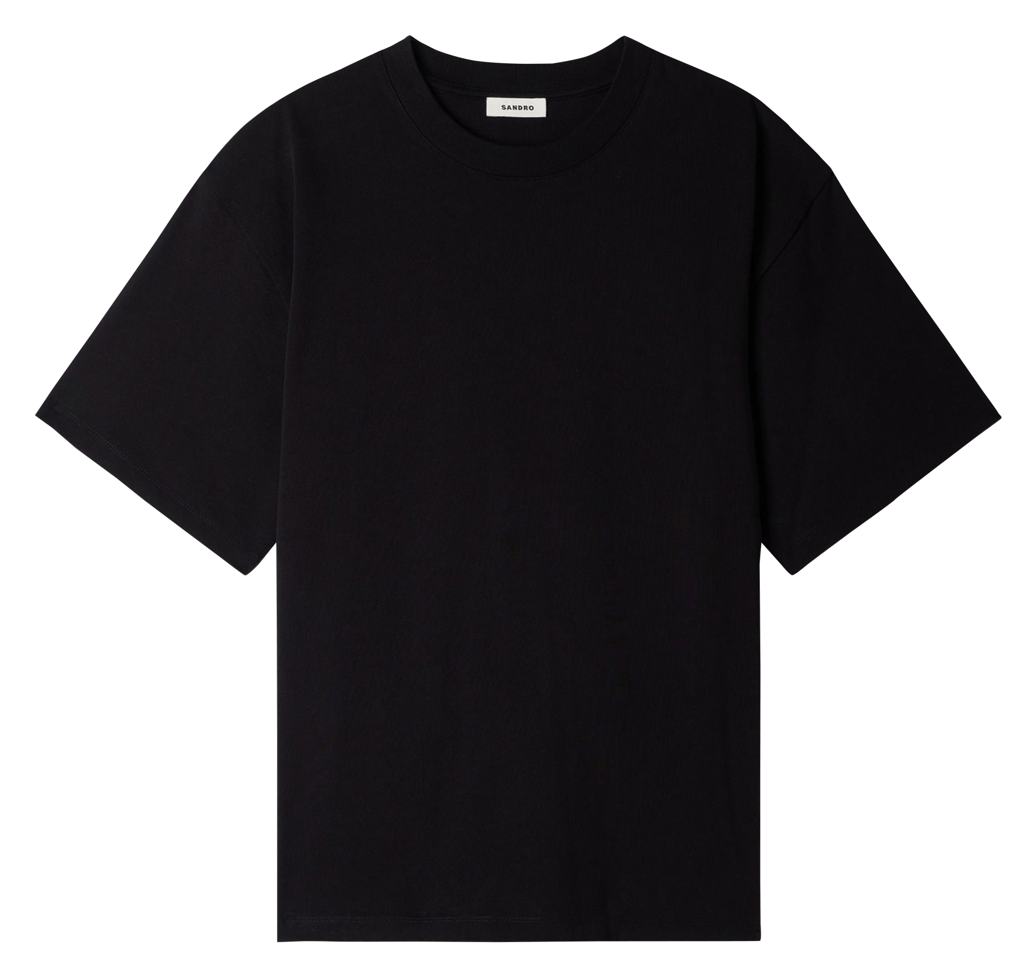 Gerades einfarbiges T-Shirt SANDRO