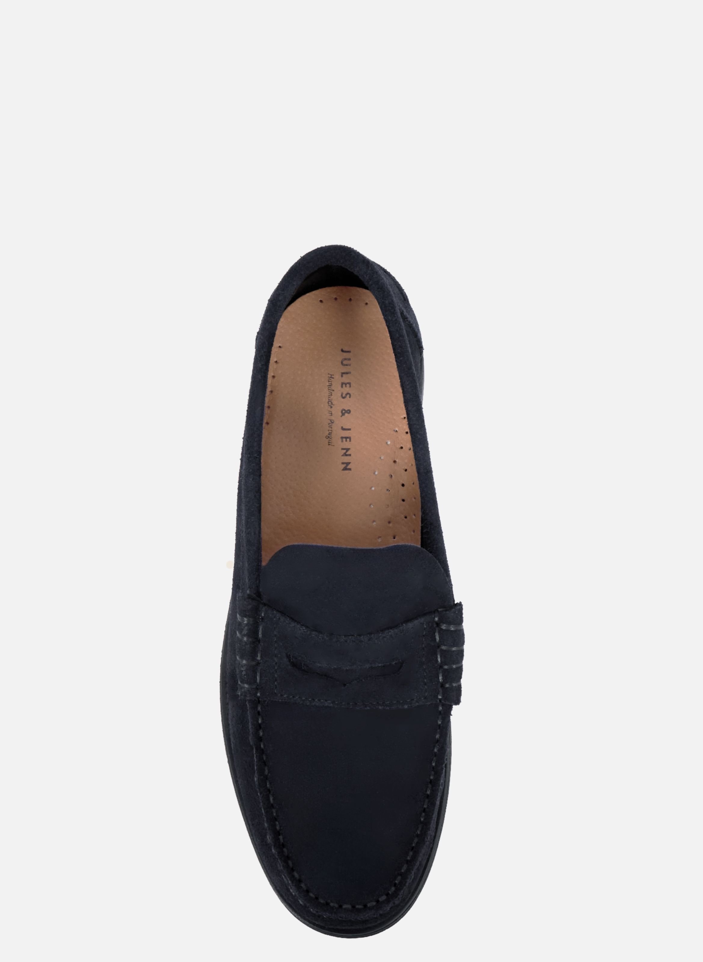 Mocassins gustave cuir daim JULES & JENN Blue