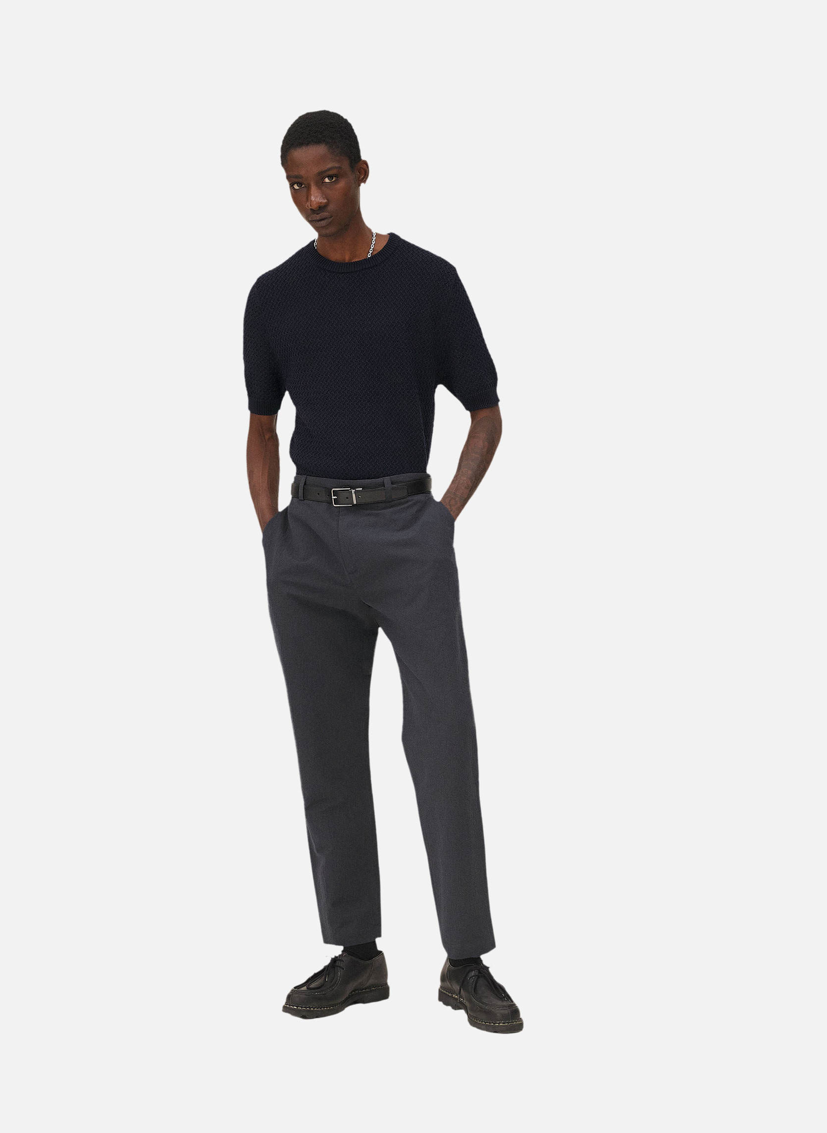 Detroit Dark Blue tapered pants Noyoco Blue